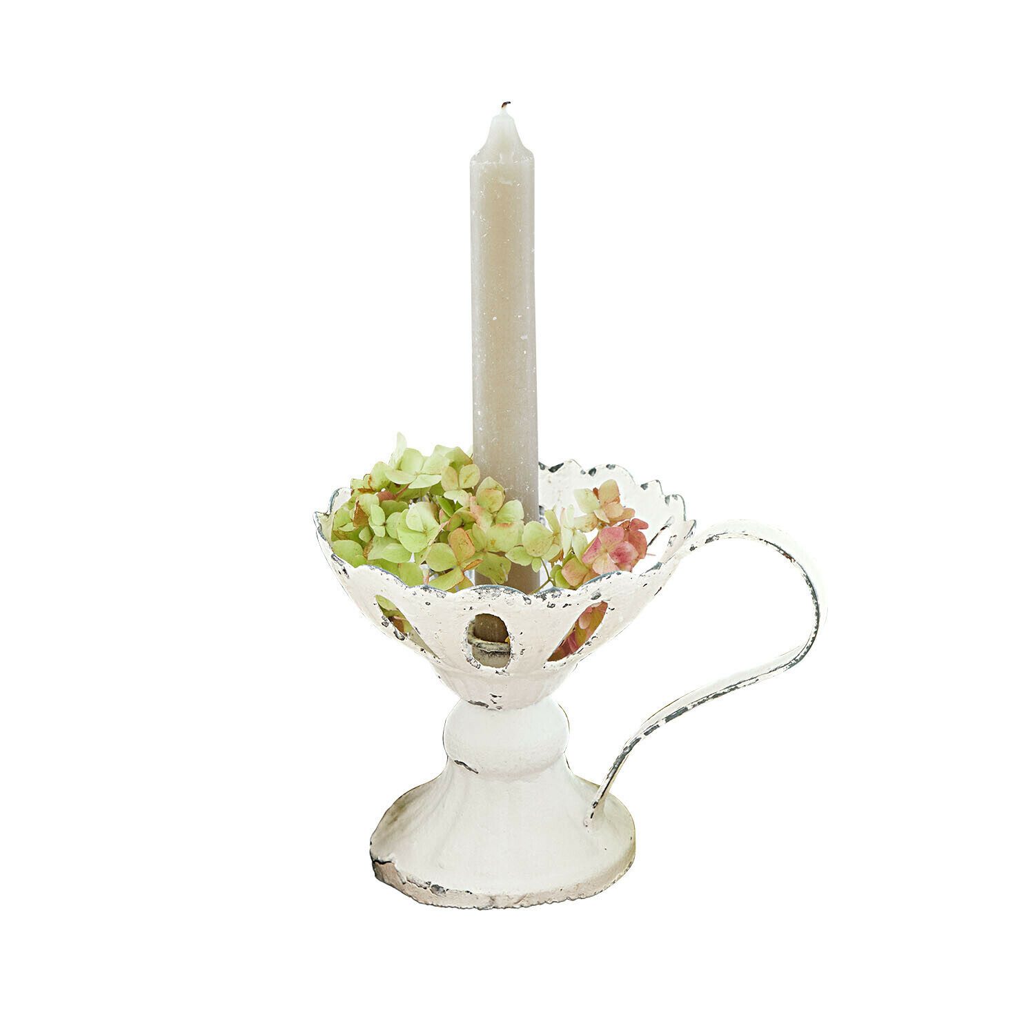 Mirabeau Kerzenständer Kerzenhalter Ashwyn antikweiß günstig online kaufen