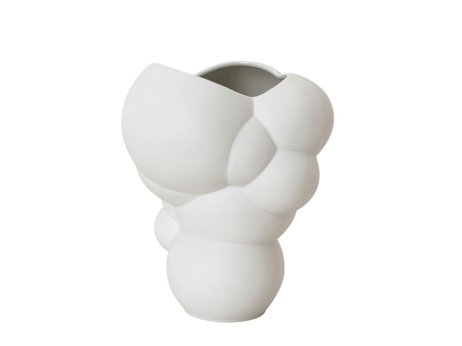 Dekovase Skum Weiss matt Vase 14 cm