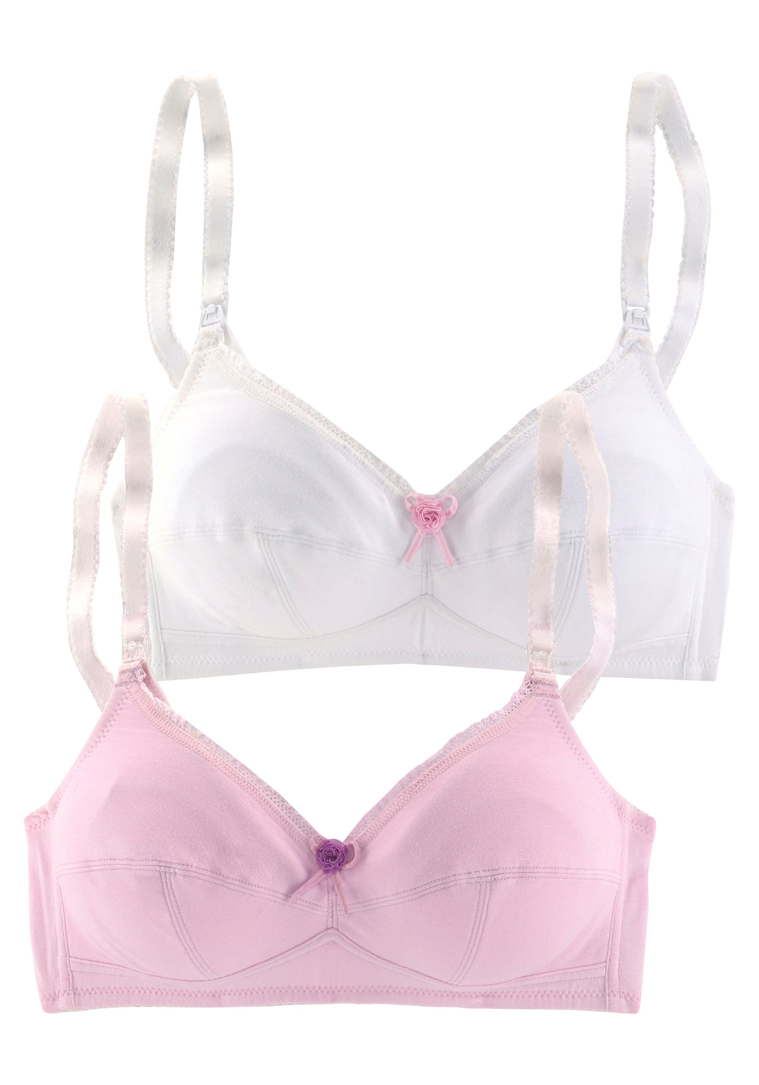 petite fleur Still-BH (Packung, 2 Stück) ohne Bügel, mit aufhakbaren Clips