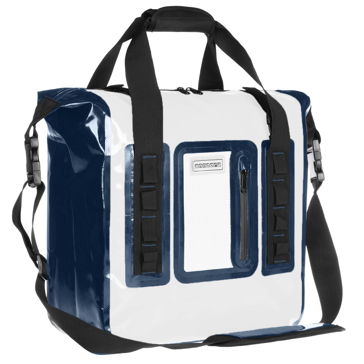 Reisetasche Sporttasche (40 Liter, wasserdicht Weiß) Tarpaulin Packsack anndora