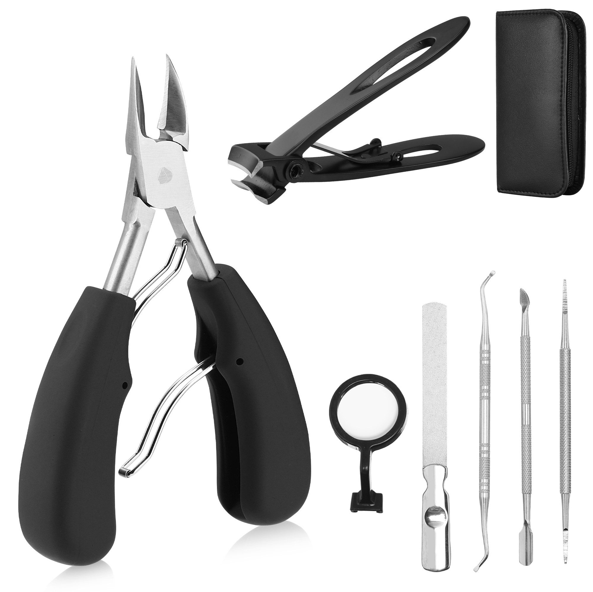 Nagelknipser Nagelschere & Nagelknipser Set für Fussnägel Fußnagelschere