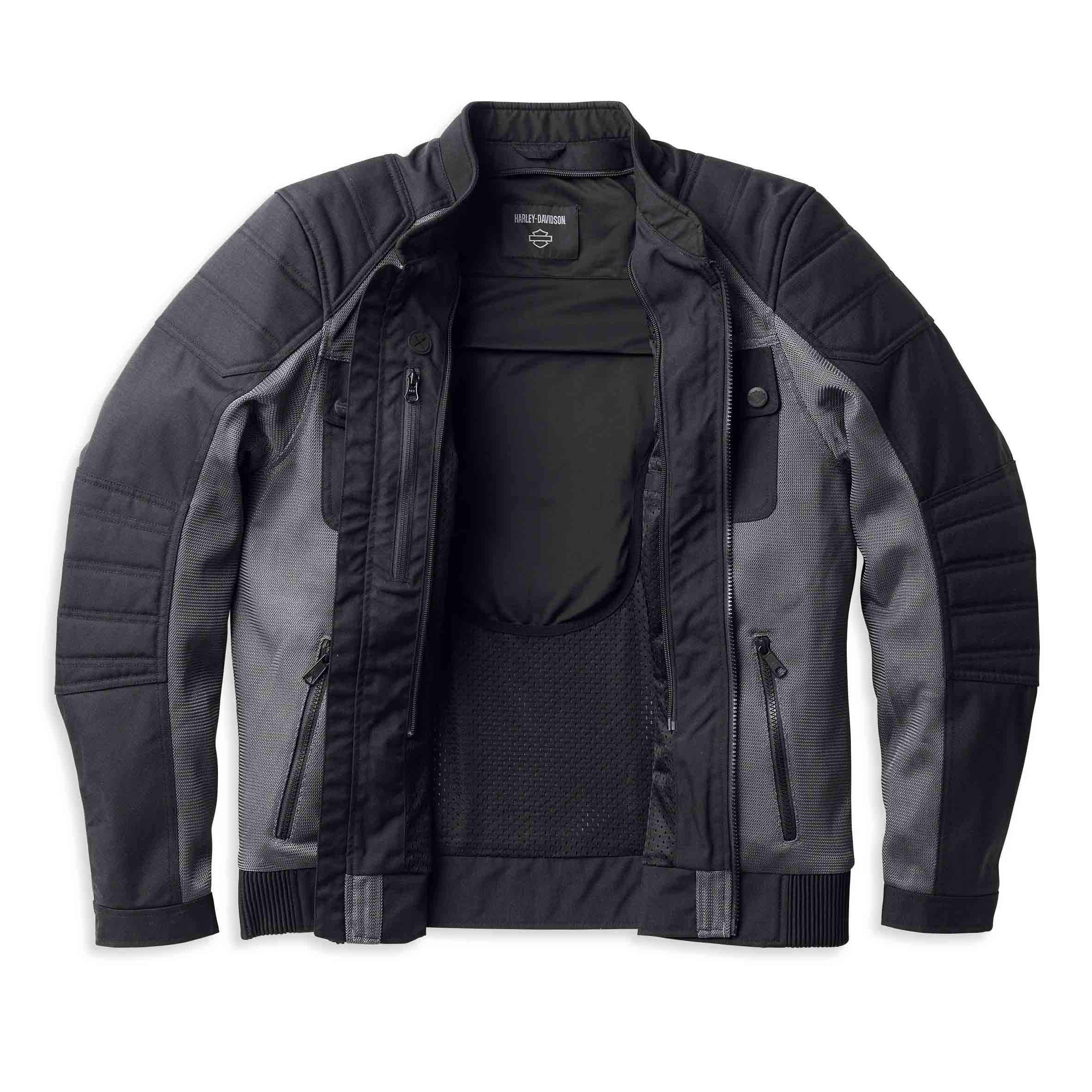 HARLEY-DAVIDSON Motorradjacke Herren Zephyr Mesh Riding Protektorenjacke herausnehmbaren Futter herausnehmbarem Futter