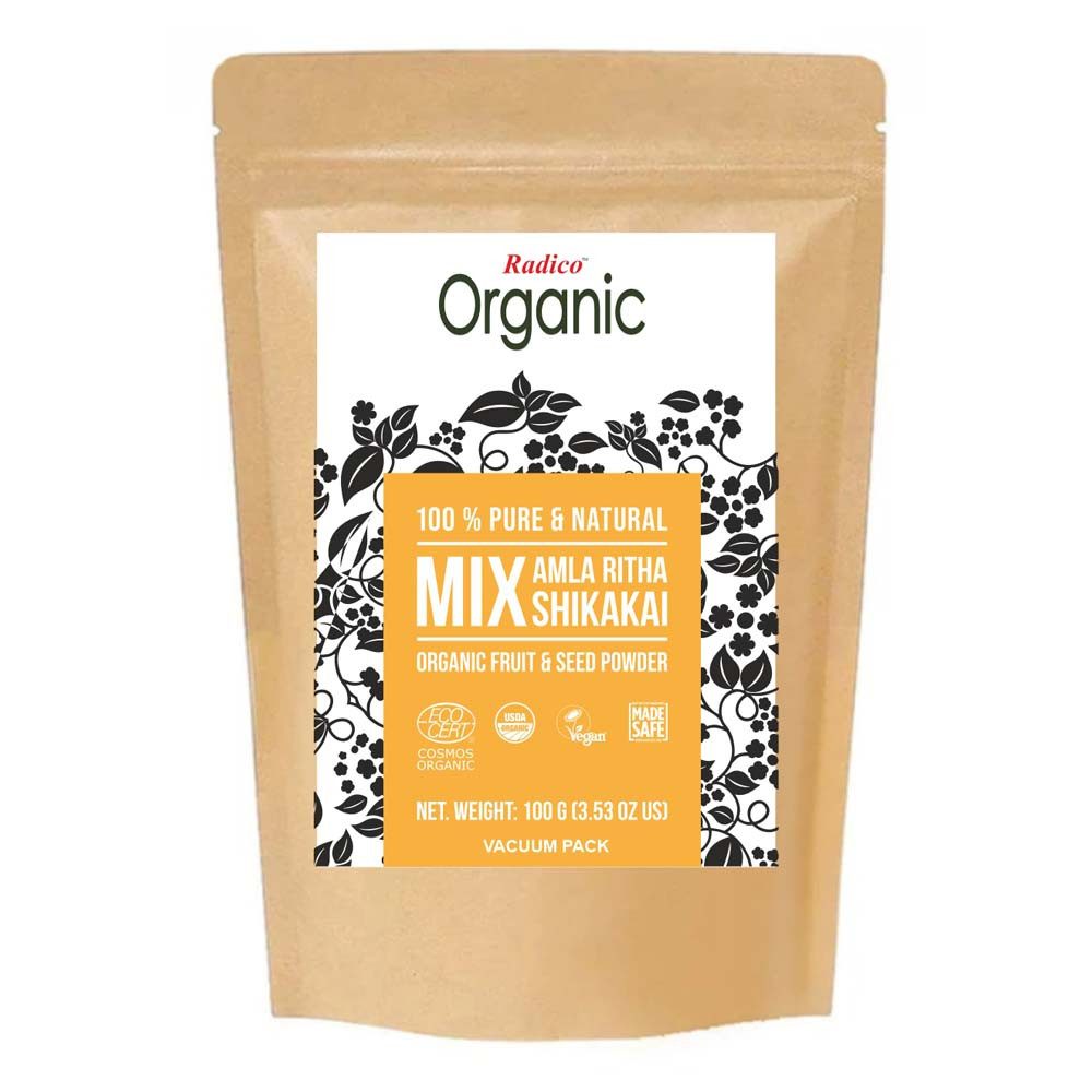 Radico Haarkur Haarpflege Frucht- & Samenpuder - Mix Amla Ritha Shikakai 100g