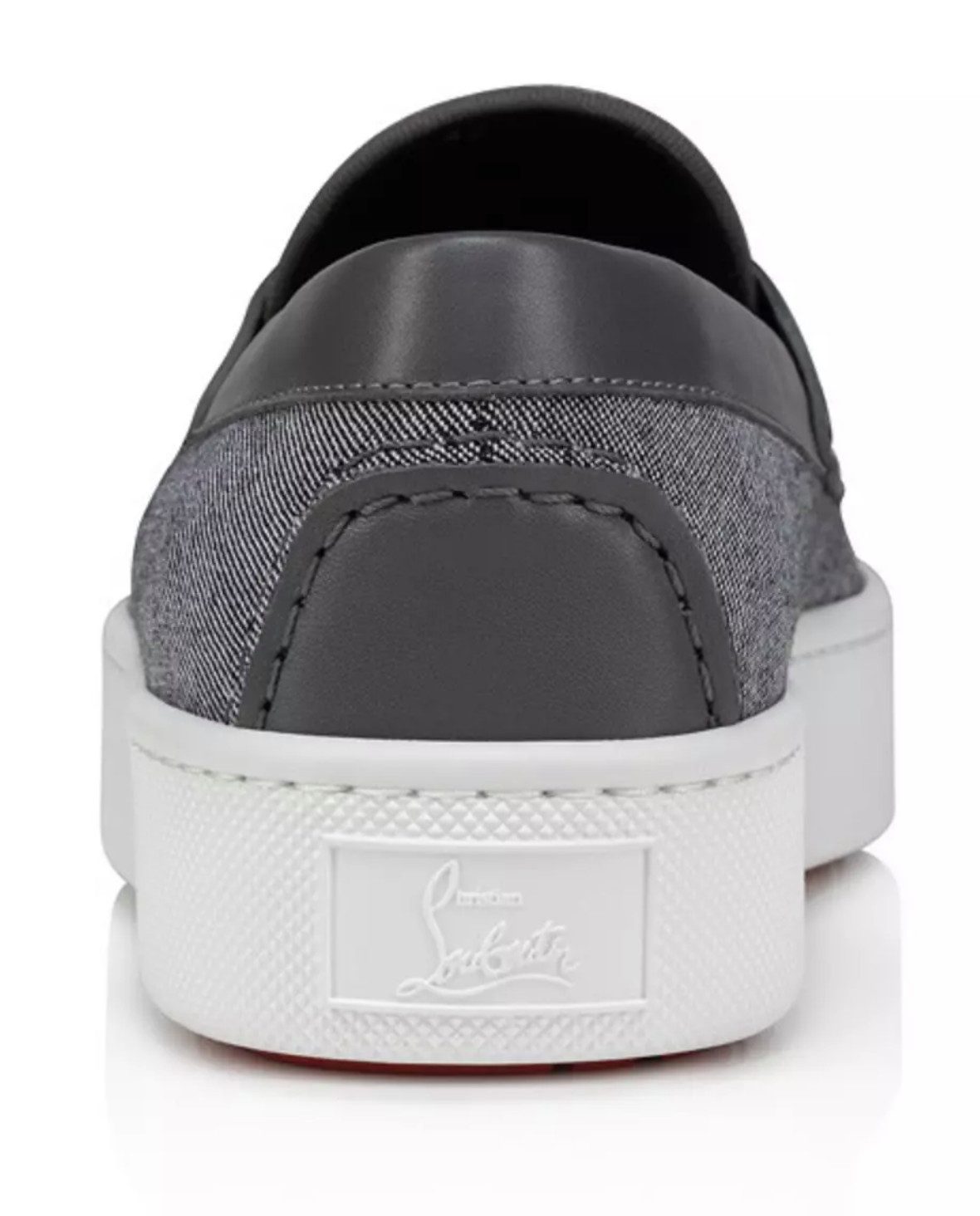 CHRISTIAN LOUBOUTIN Paqueboat Slippers Sneakers Boat-Schuhe Loafer Perfekte Kombination aus Leinen und Kalbsleder