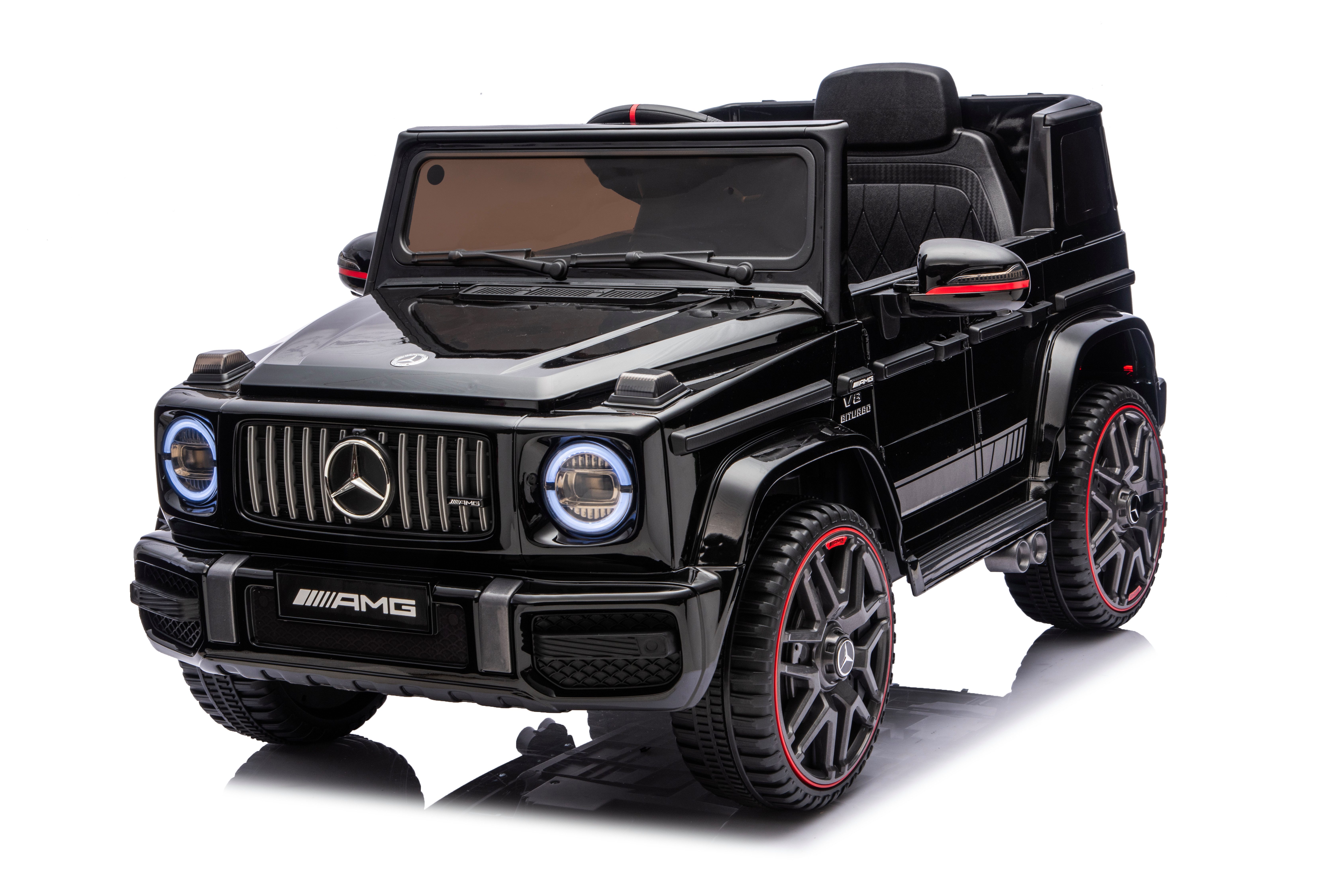 LALAHO Elektro-Kinderauto Kinder Elektroauto AMG G63 Elektrofahrzeuge Geländewagen Fernsteuerung, 12V/7AH 2.4GHZ Enthalten sind Akku, Ladegerät und Fernbedienung
