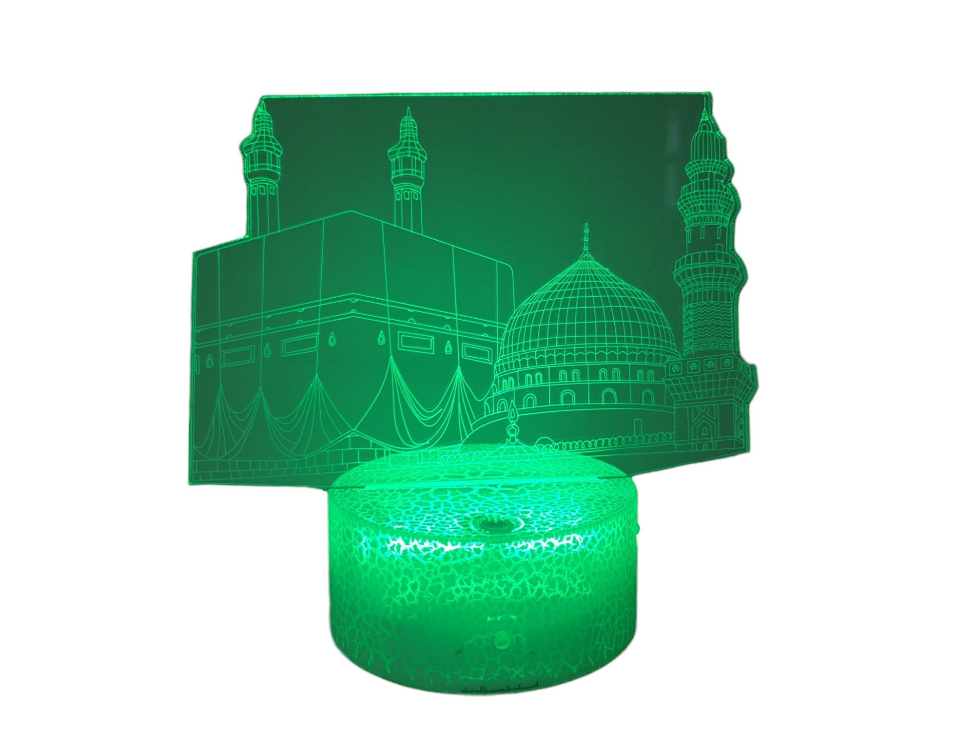 Little Lorien Nachtlicht Islamisch Kaaba, AL Madinah Nachtlicht Multicolor mit 16 Farben, LED wechselbar, 16 Farbe