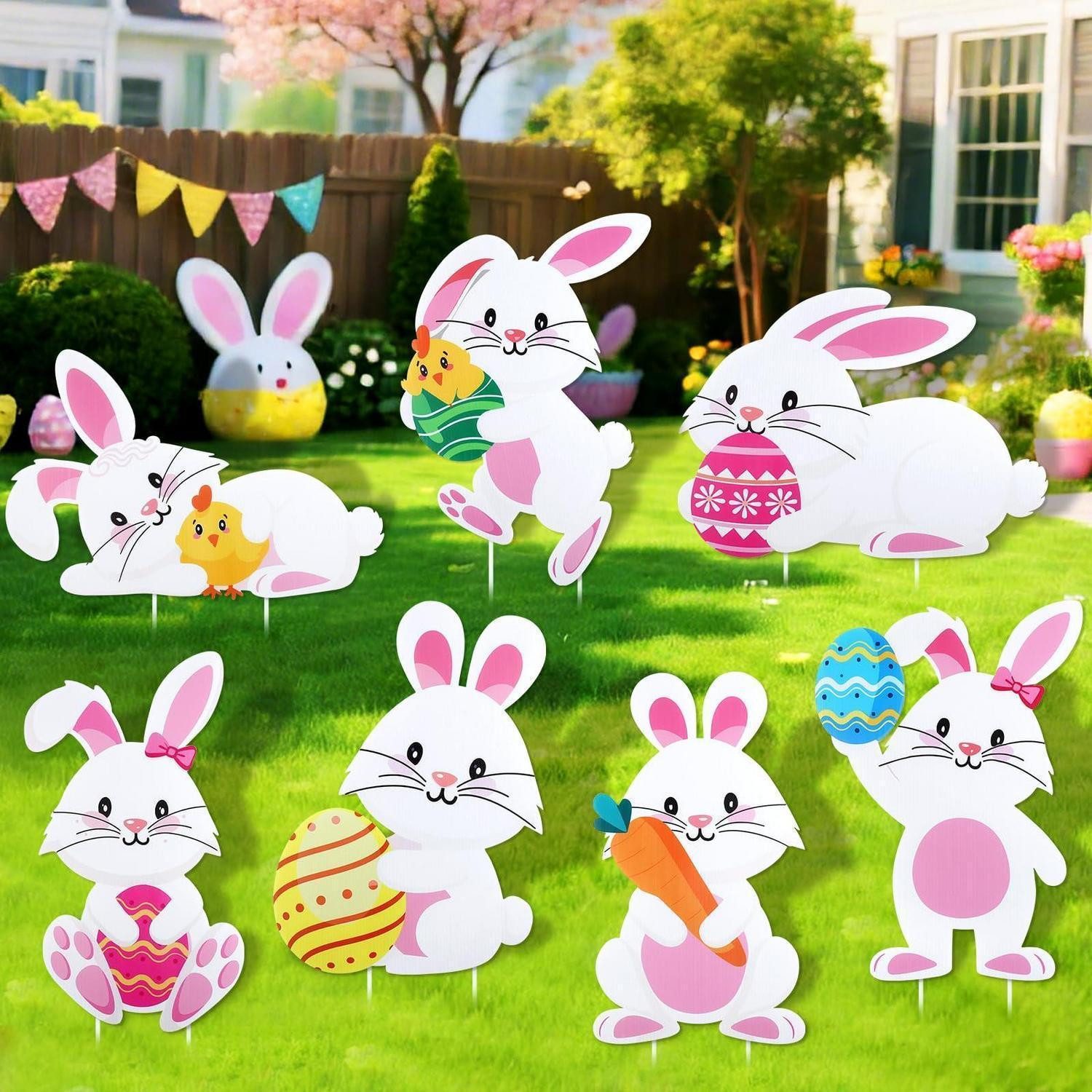 LuxusKollektion Osterhase Osterhasen Gartenstecker 7tlg. (7 St)