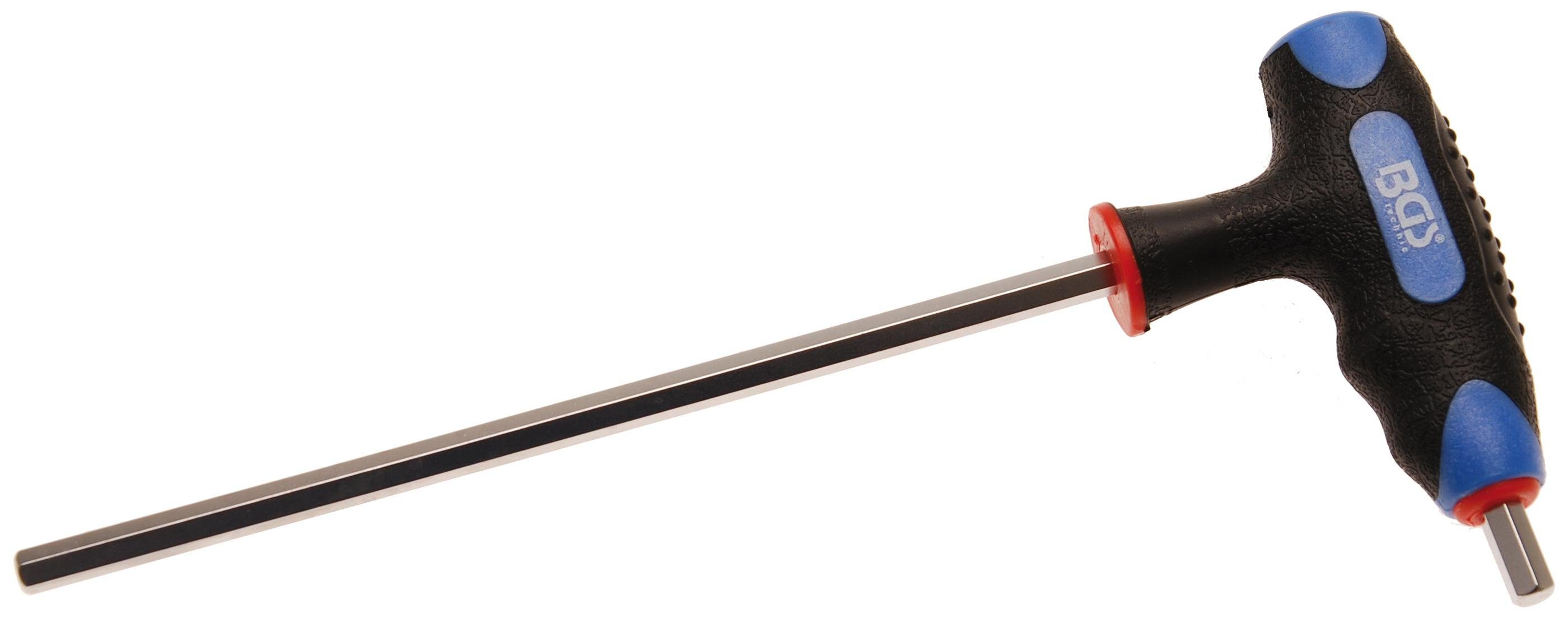 BGS technic Bit-Schraubendreher Schraubendreher mit T-Griff und seitlicher Klinge, Innensechskant 6 mm
