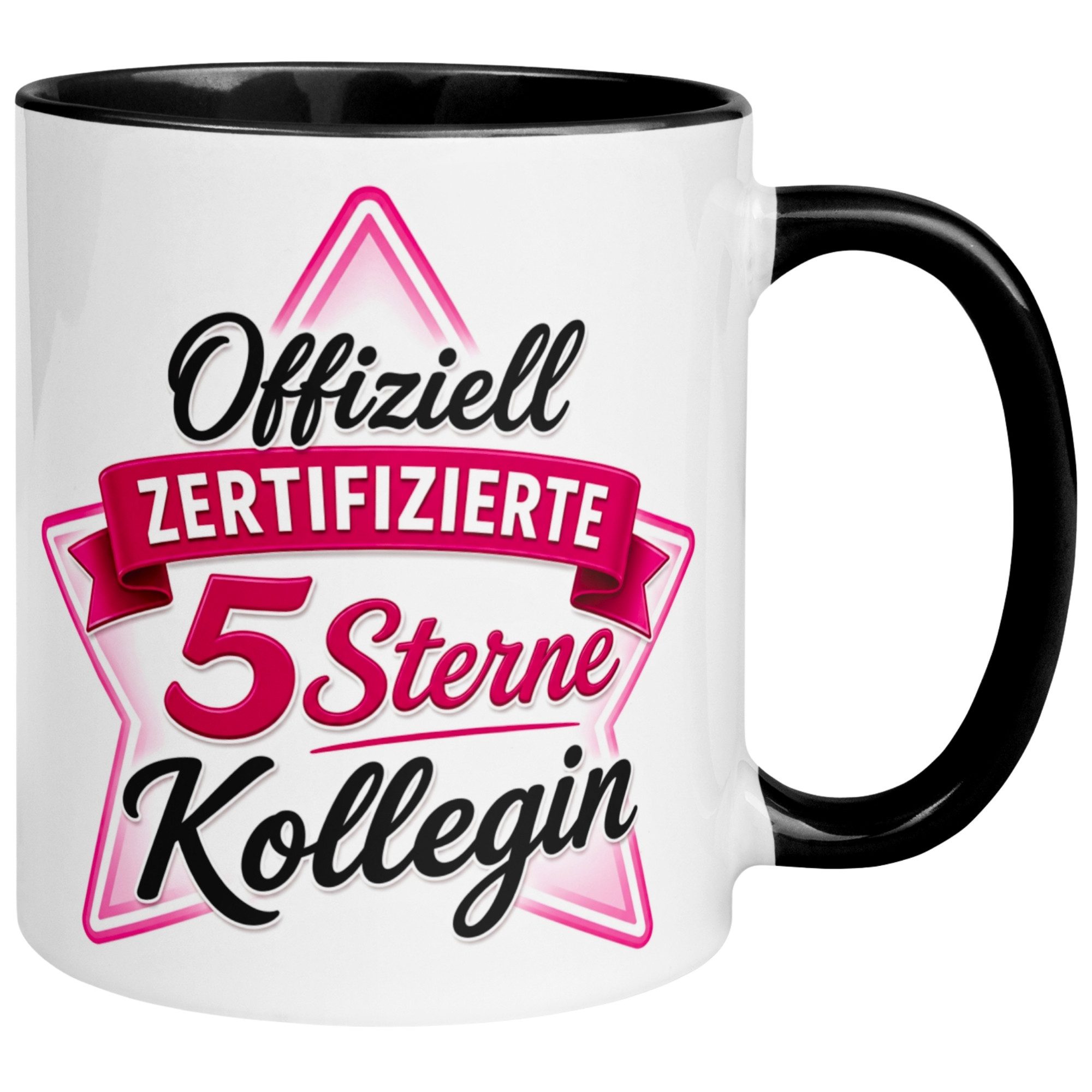 Momentals Tasse Kollegin – Offiziell Zertifizierter 5 Sterne Kollegin – Abschied Danke, Gratis Versand · Links-&Rechtshänder · Spülmaschinenfest