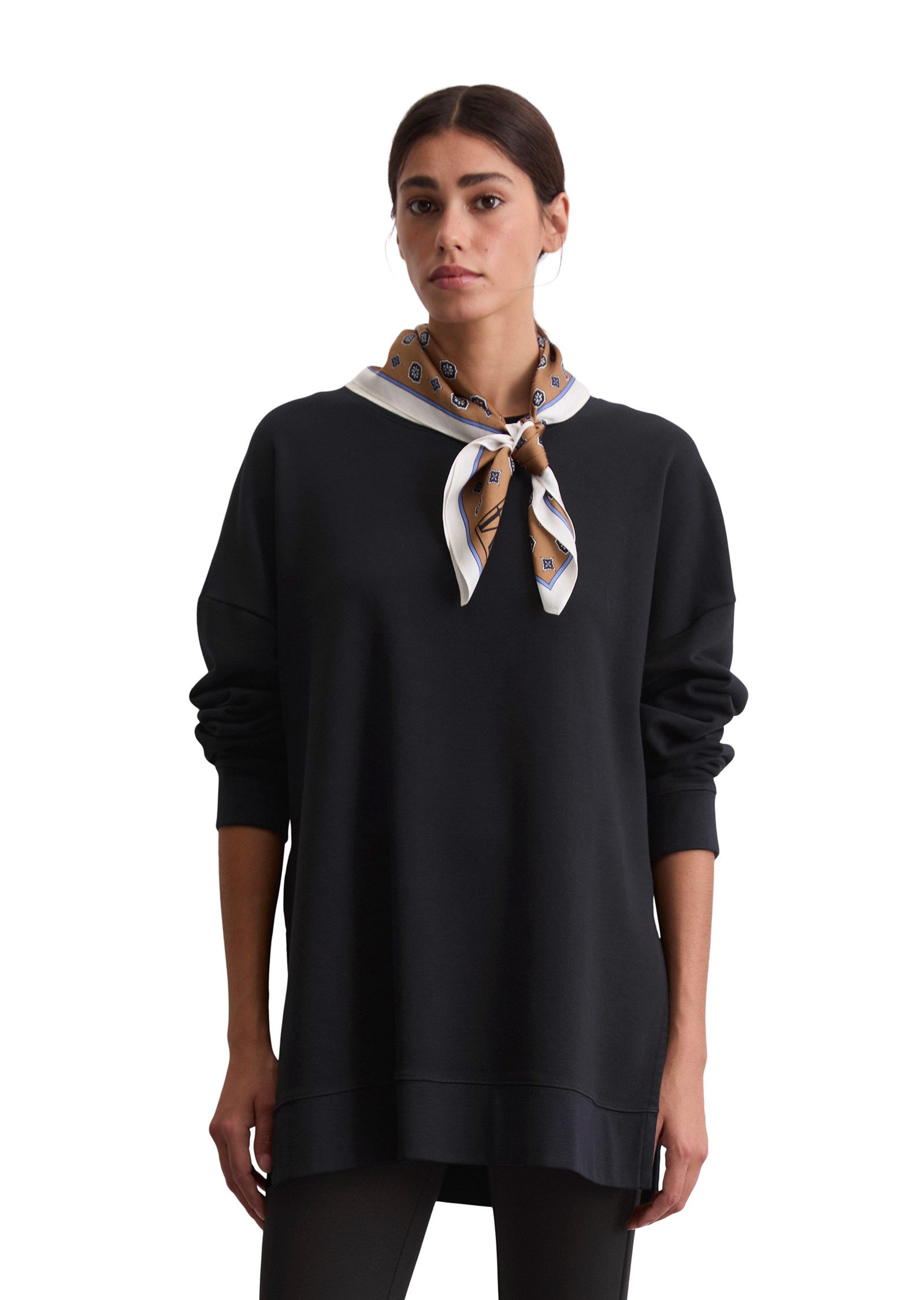 Marc O'Polo Sweatshirt loose fit aus Organic Cotton, Schlitze an den Seiten günstig online kaufen