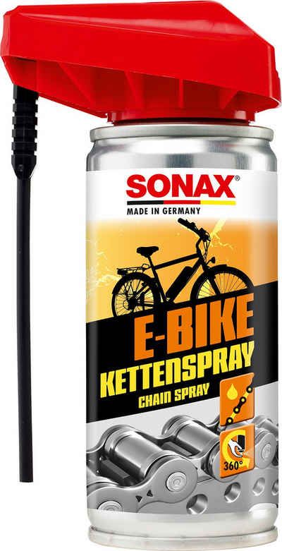 Sonax Fahrradöl Sonax E-BIKE KettenSpray mit EasySpray, 100 ml, Kettenspray - Metall-Aerosoldose für Kettenpflege