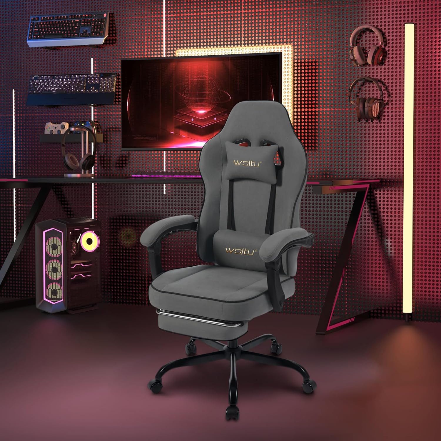 Woltu Gaming-Stuhl (1 St), mit Kopfkissen günstig online kaufen