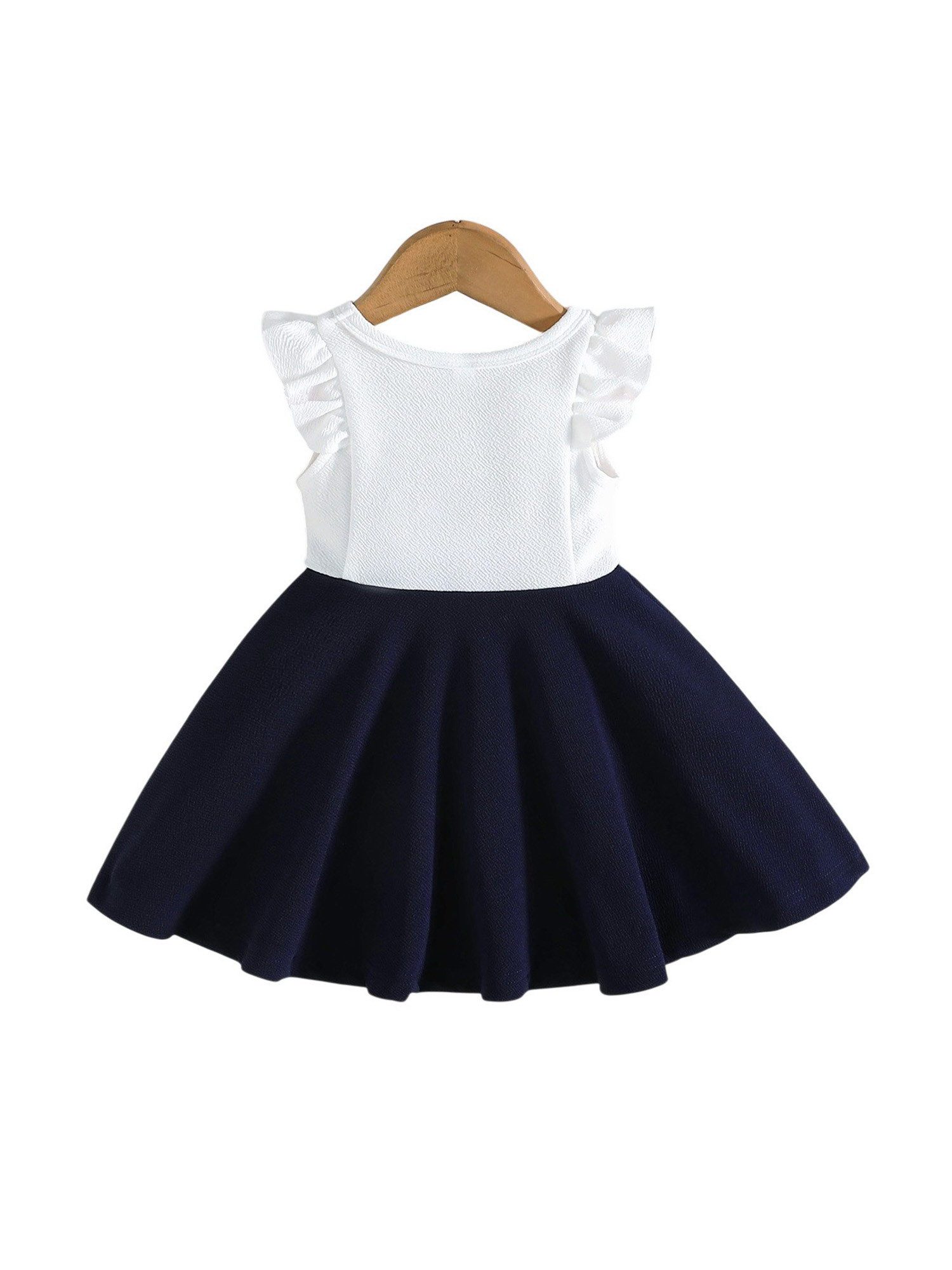 Lapastyle A-Linien-Kleid Rüschenkleid für Babys, elegantes und süßes Sommerkleid (1-tlg) Farbblockierung Partykleid, Geburtstagsgeschenk, Festtagskleid