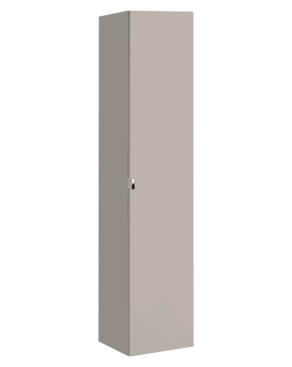 einfachgutemoebel Waschtisch-Set Badezimmer Hochschrank TRUFFEAU, 1-türig 160cm hoch, Trüffel-Eiche, (Badmöbel Set, 1-St., Waschtisch Unterschrank)