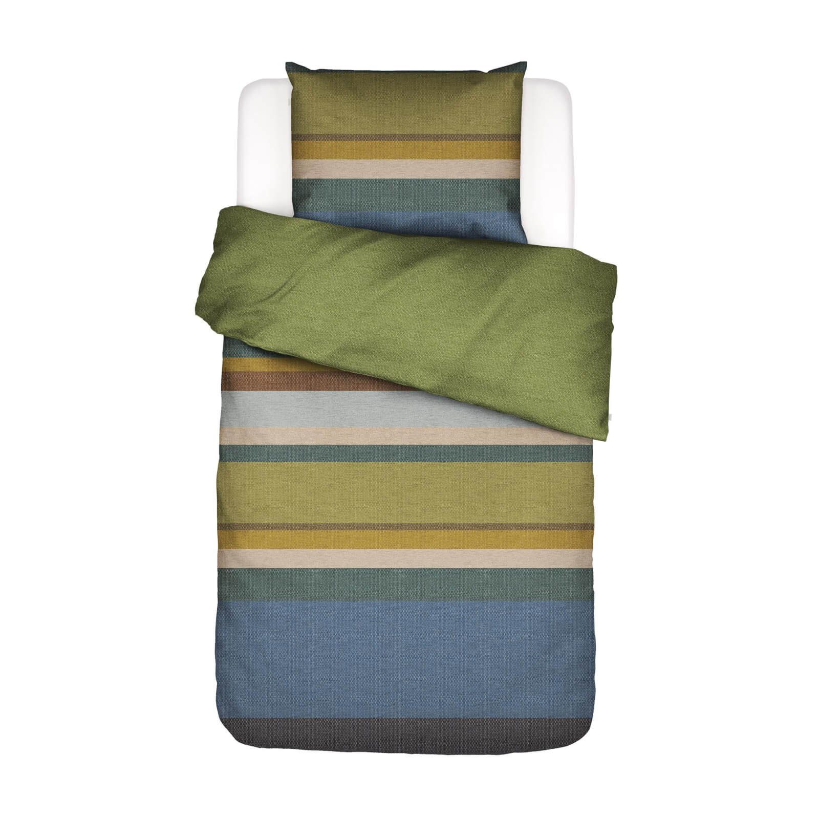 Essenza Bettwäsche Kim Green Flanell Brushed Renforcé, Flanell, 2 teilig, g günstig online kaufen