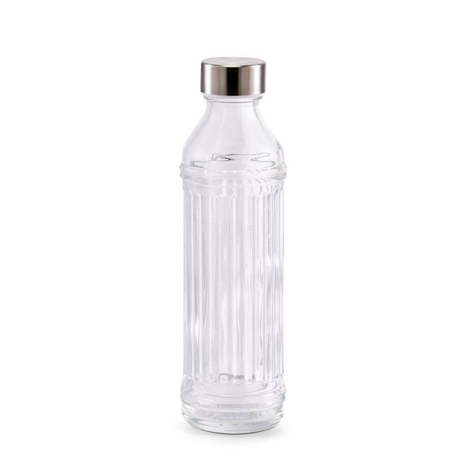 Neuetischkultur Vorratsglas Glasflasche, 500 ml Rillenprägung, Glas