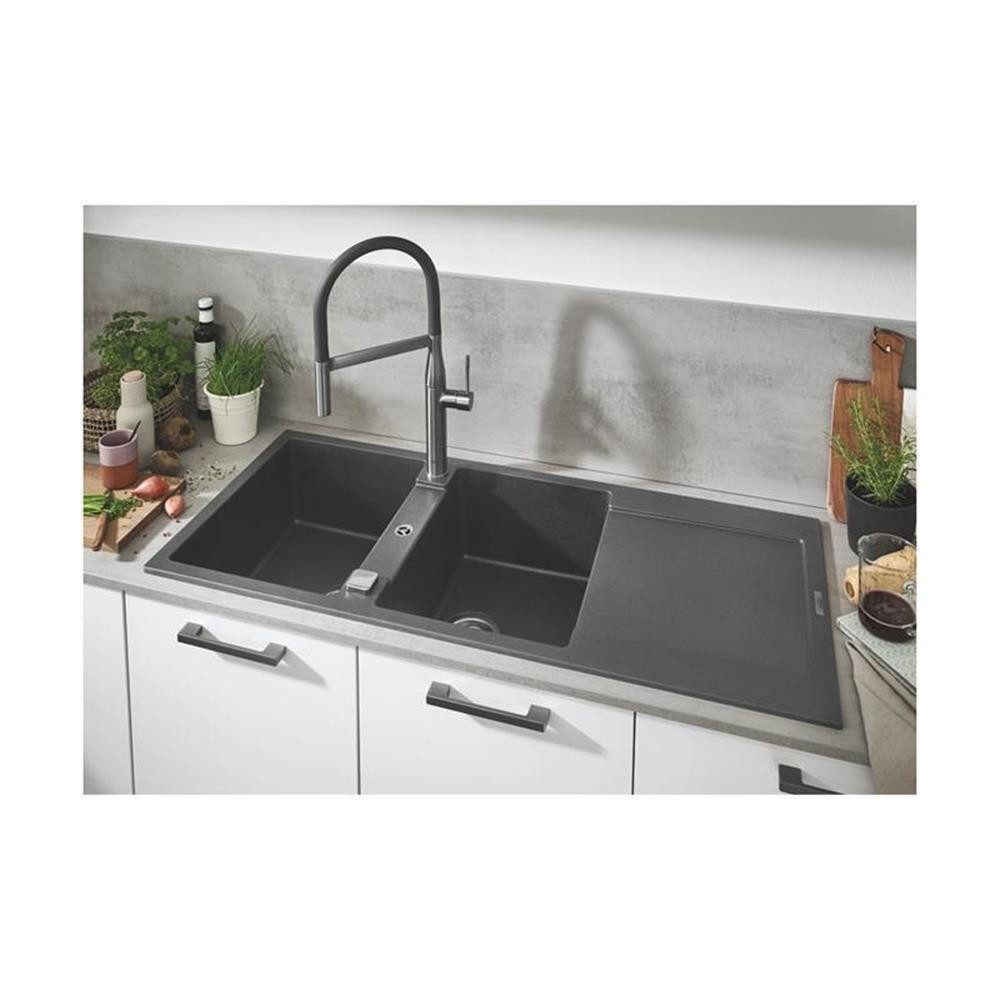 Thumbnail - Grohe Granitspüle Grohe Einbauspüle K500 80-C 116/50 2.0 rev, granit grau, 0/0 cm