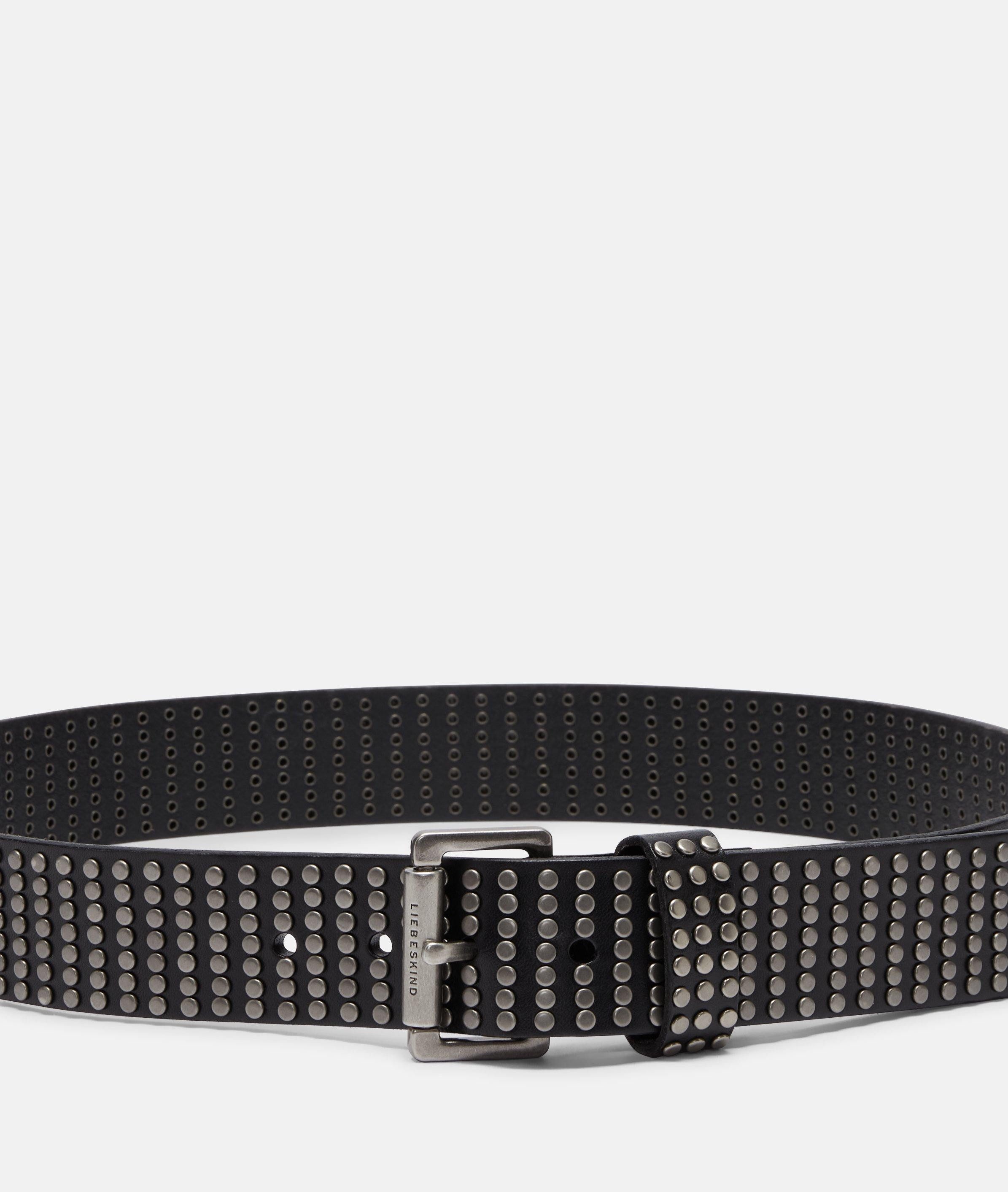 Liebeskind Berlin Ledergürtel Taillengürtel Breiter Nietengürtel aus Rindsl günstig online kaufen