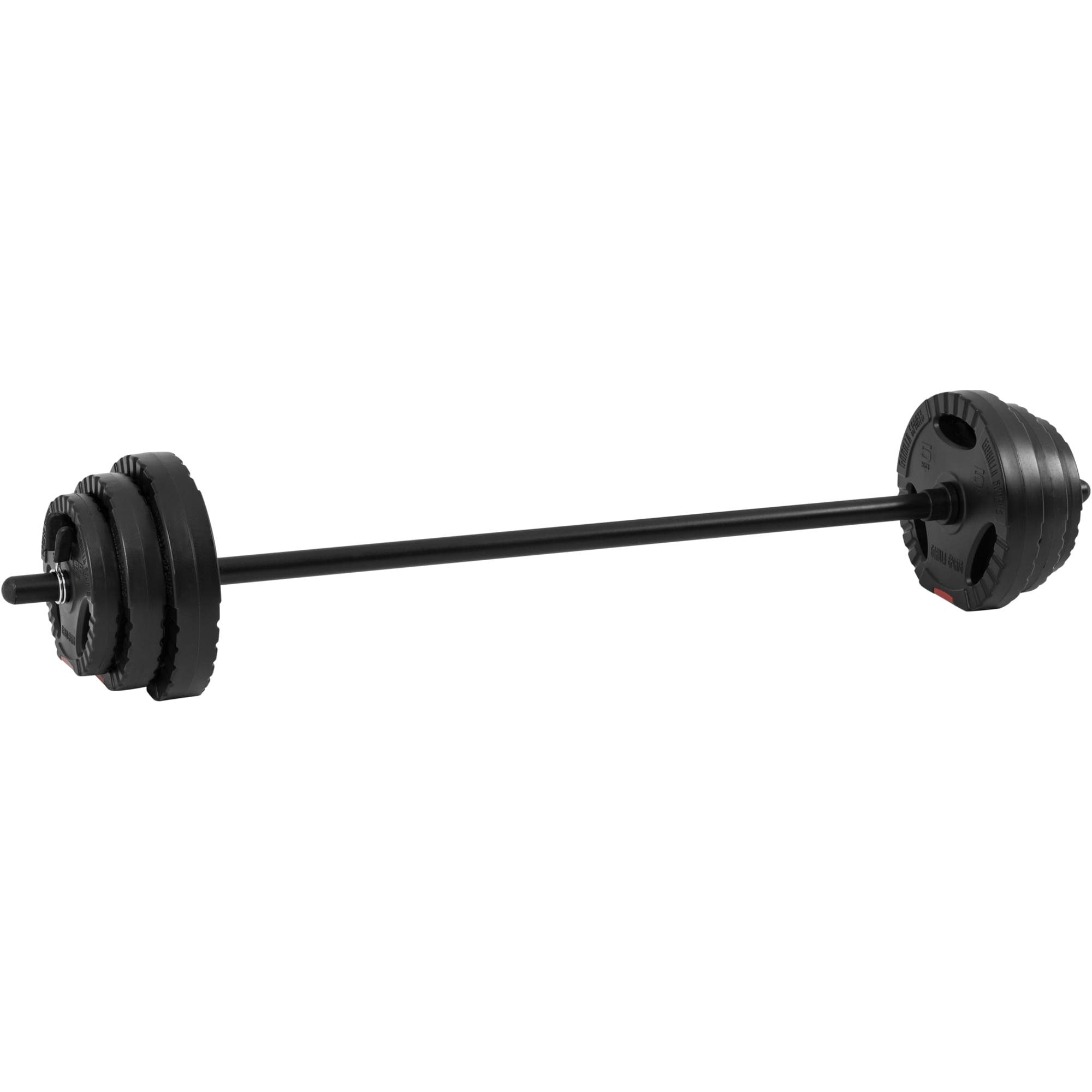GORILLA Aerobic SPORTS Gewichte,Hantelstange 5-er 130cm,Einzeln/Set,mit/ohne inkl.Gewichte für Fitness Langhantelstange Set