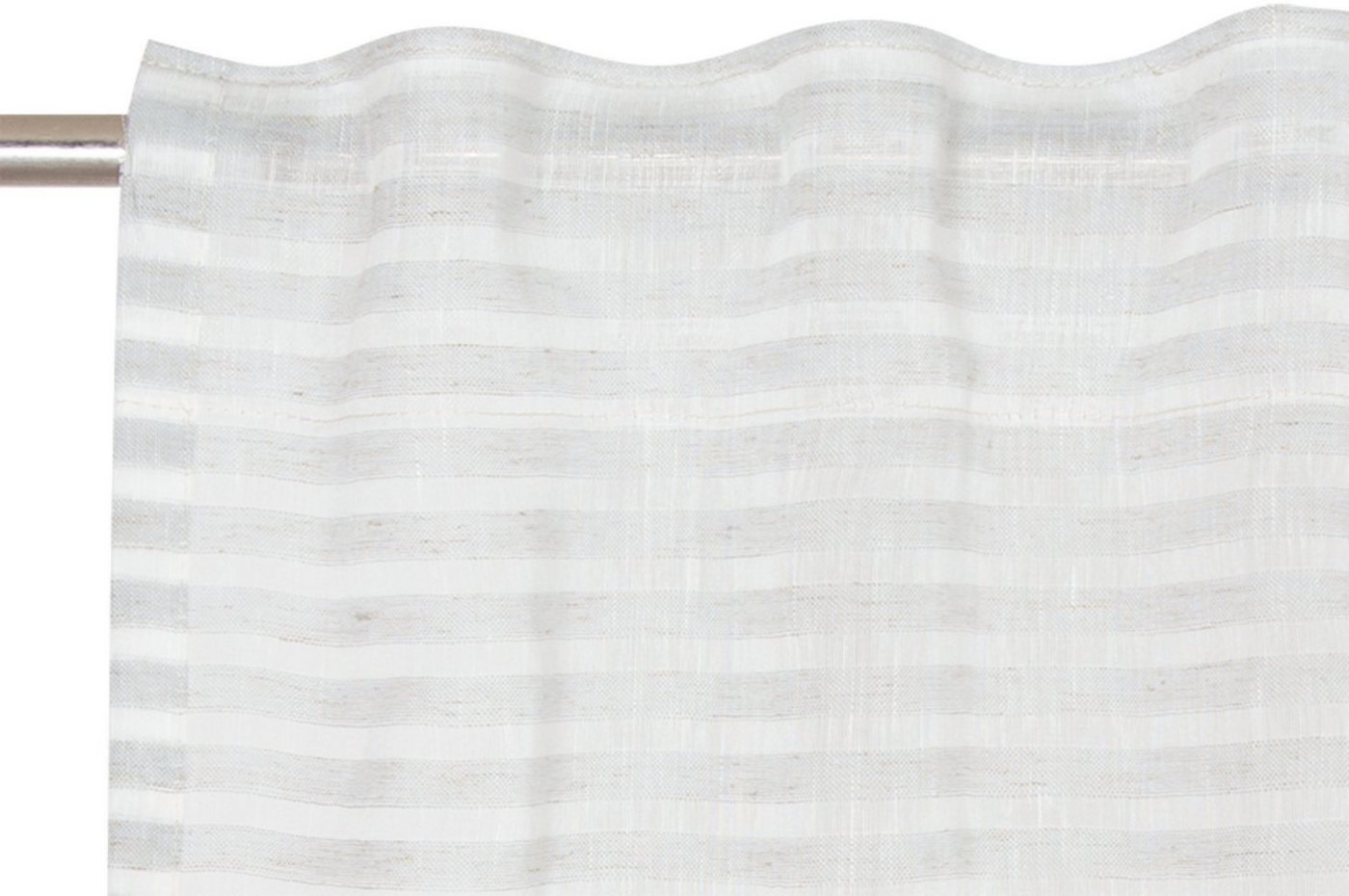 Vorhang »Natural Stripe«, TOM TAILOR, verdeckte Schlaufen (1 Stück), transparent-kaufen