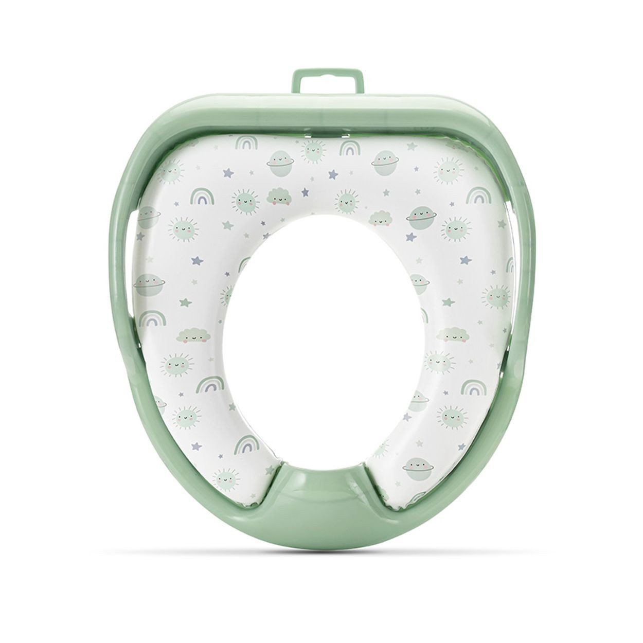 Lorelli Baby-Toilettensitz Toilettensitz weich Handgriffe, 6 cm, gepolstertes Sitzkissen, Spritzschutz