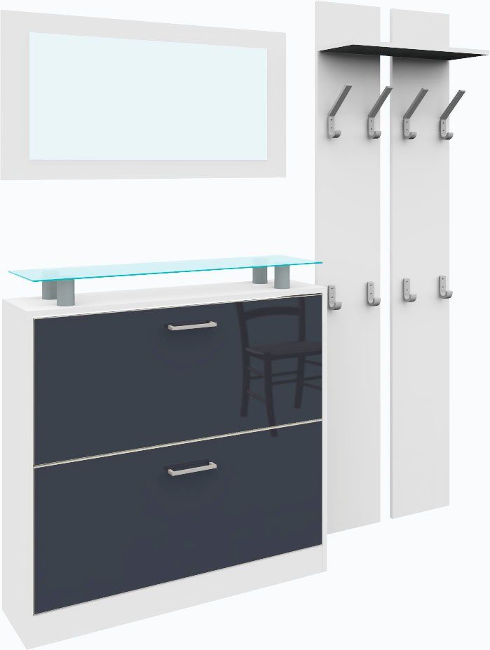 borchardt Möbel Garderoben-Set "Finn", (Set, 3 St.), mit Glasablage günstig online kaufen