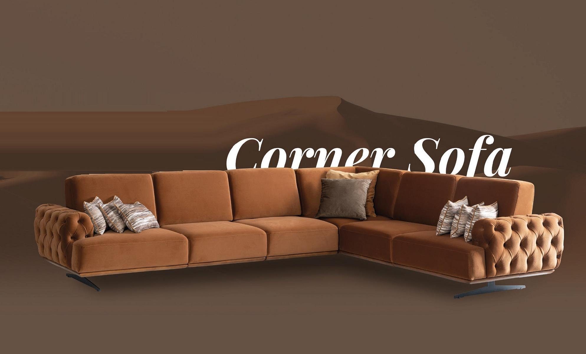 Ecksofa Wohnlandschaft Garnitur Ecksofa, Modern Sofa Design Sofas JVmoebel L-Form Couch