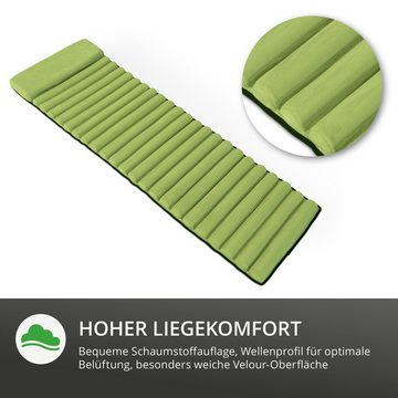 Leco Liegenauflage Kissenauflage Schaukeltuhl Schaukelstuhlkissen grün 173 x 55 x 5 cm, (1 Stück, 1 Auflage), Passend für den LECO-Schaukelstuhl