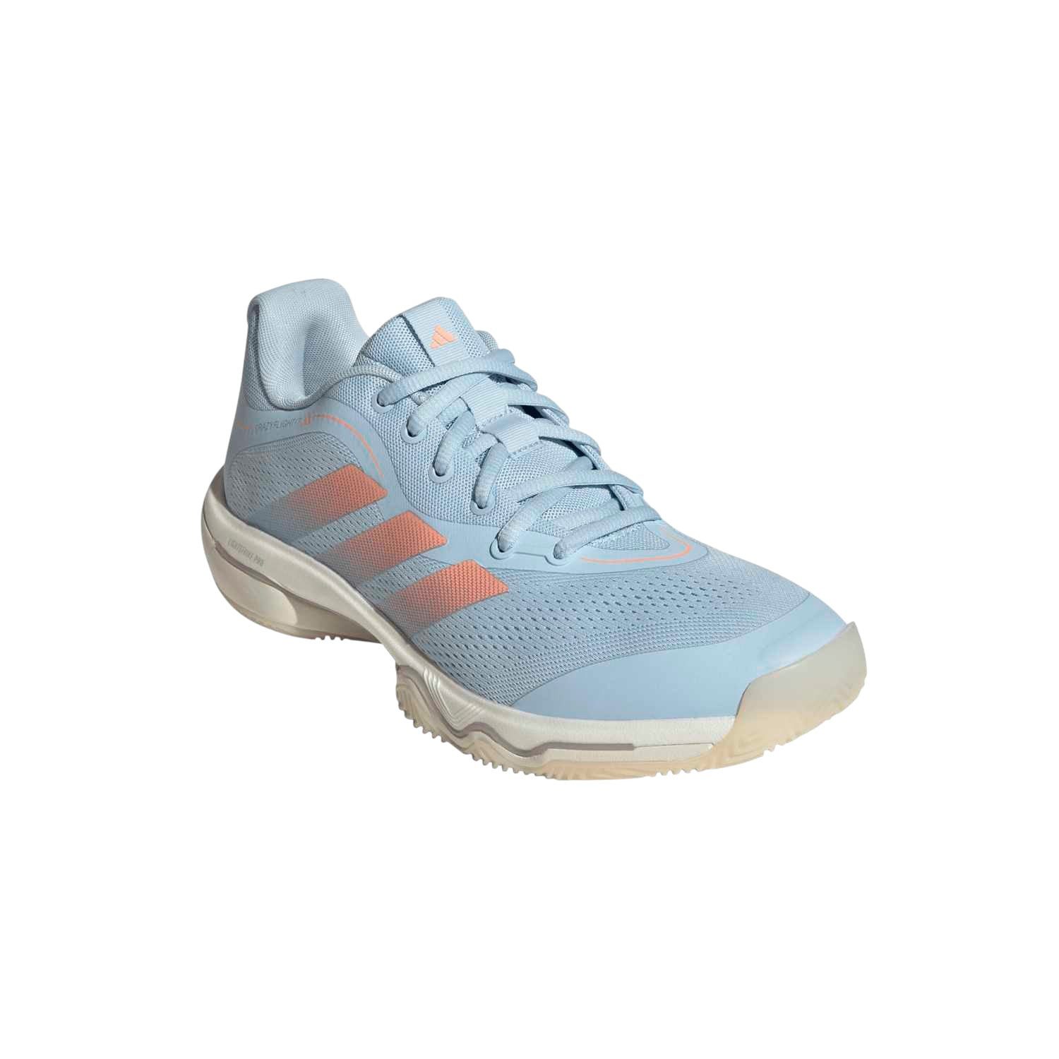 Hallen-Indoorschuhe CrazyFlight 7 hellblau/orange Damen Badmintonschuh