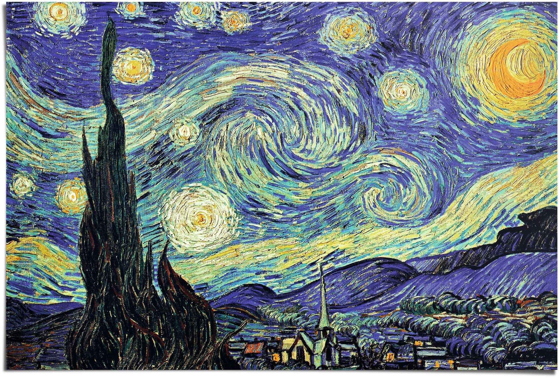 Reinders! Poster »Sternennacht Vincent van Gogh Kunst Museum of Modern Art Alte Meister