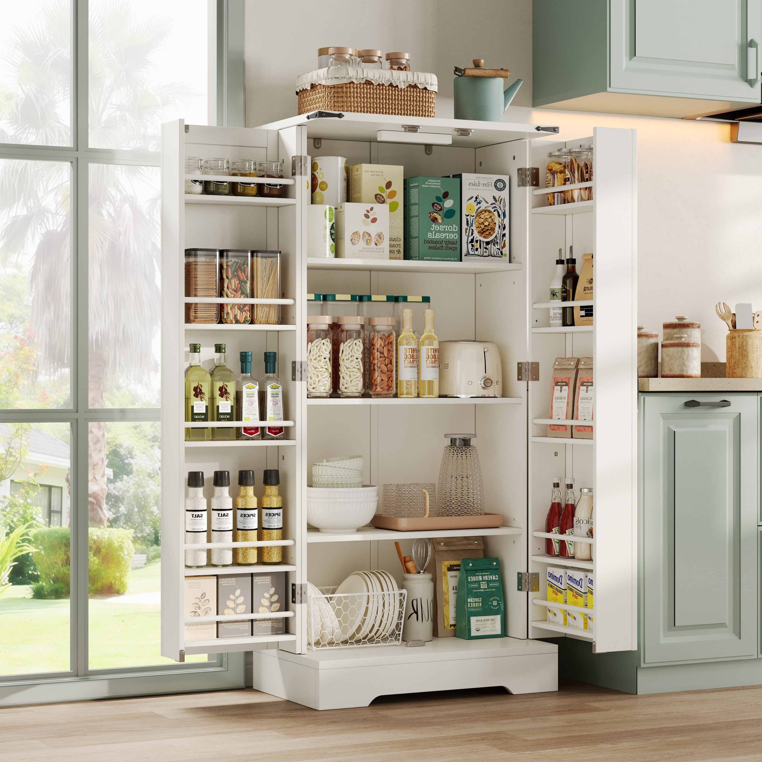 OKWISH Sideboard Modernes Küchenschrank (Anrichte und Aufbewahrungsschrank günstig online kaufen