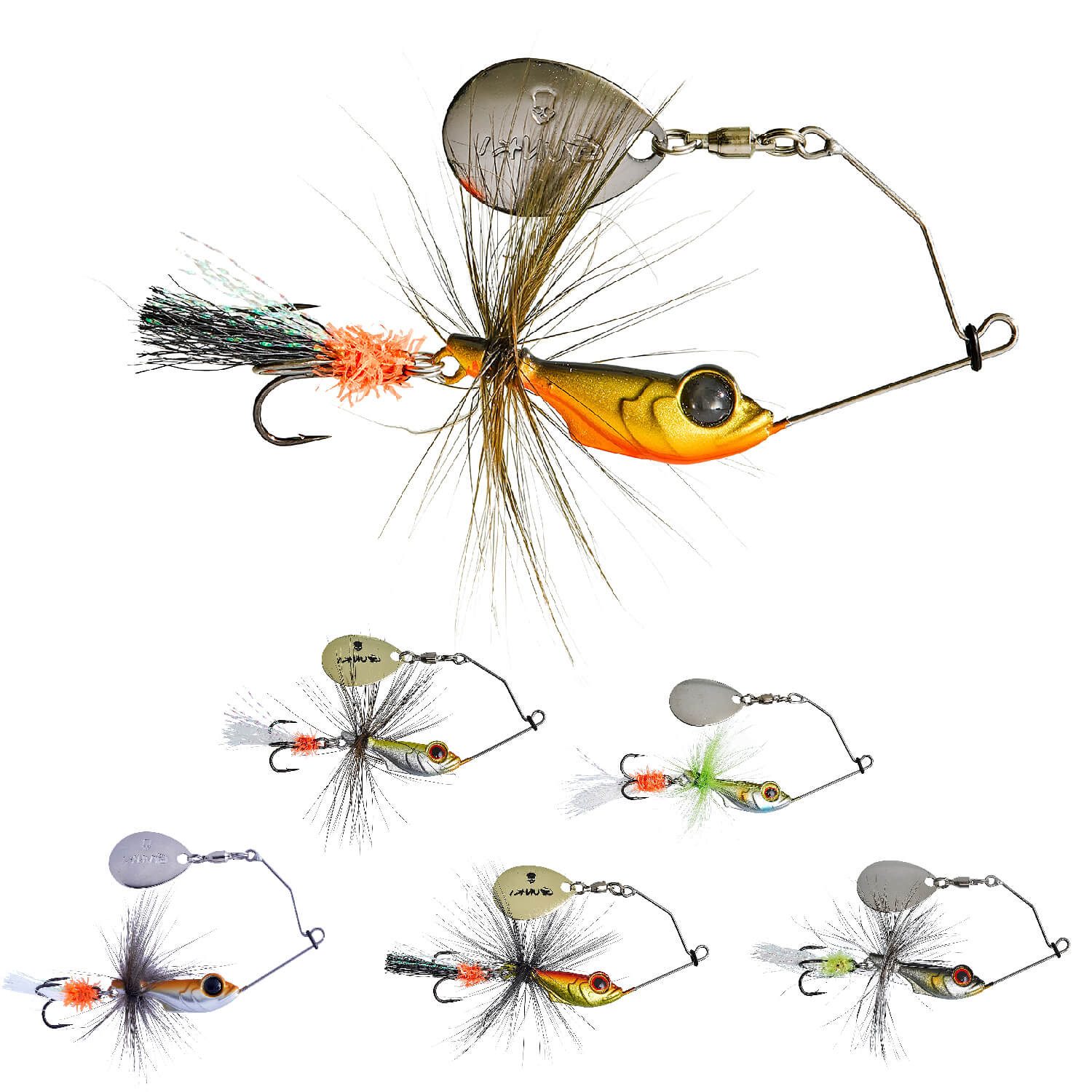 Gunki Fishing Kunstköder Gunki Alvin Fly Mini Spinnerbait 5,6g, (1-St)