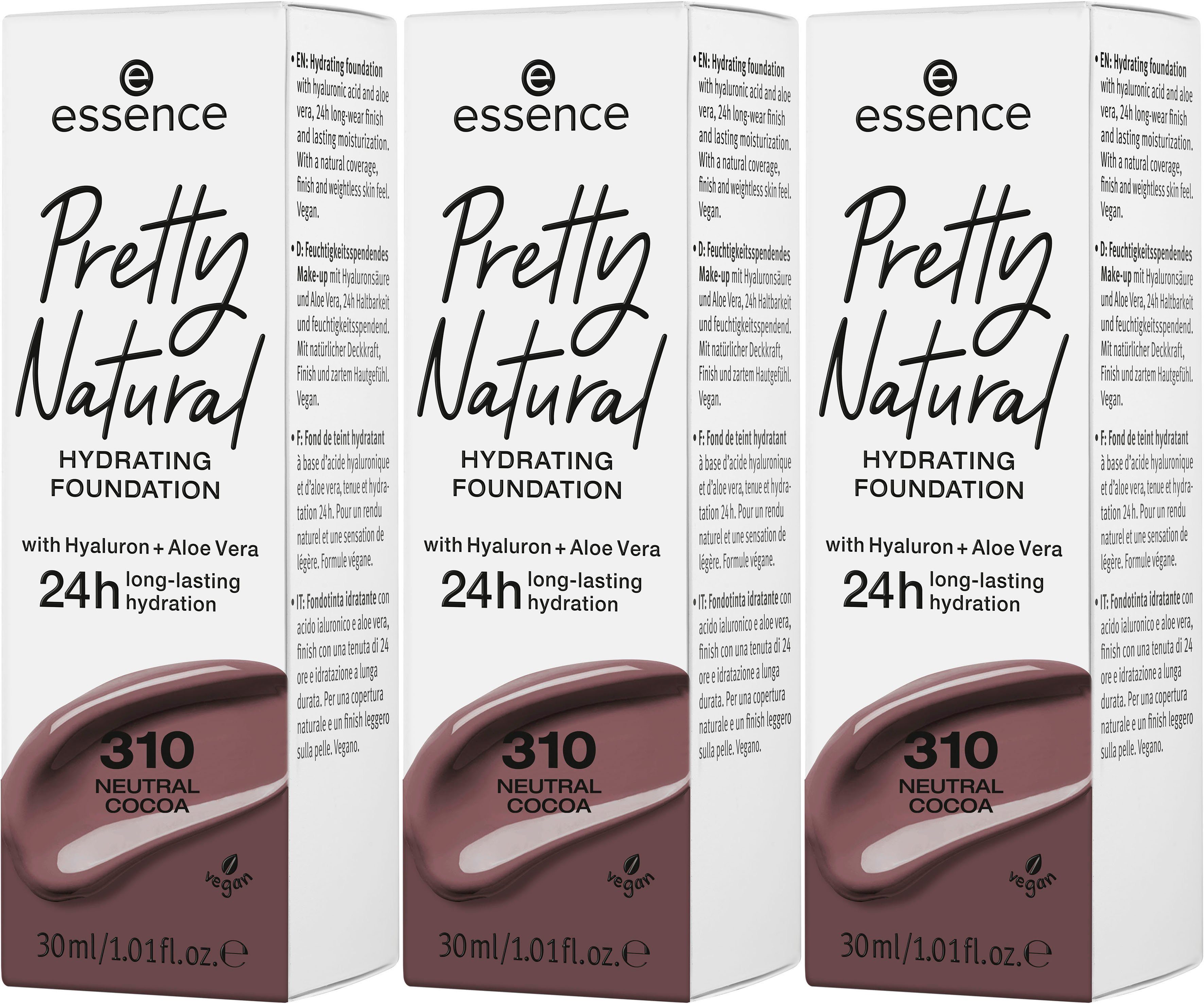 Cocoa 3-tlg. Essence HYDRATING, Natural Neutral Pretty Foundation