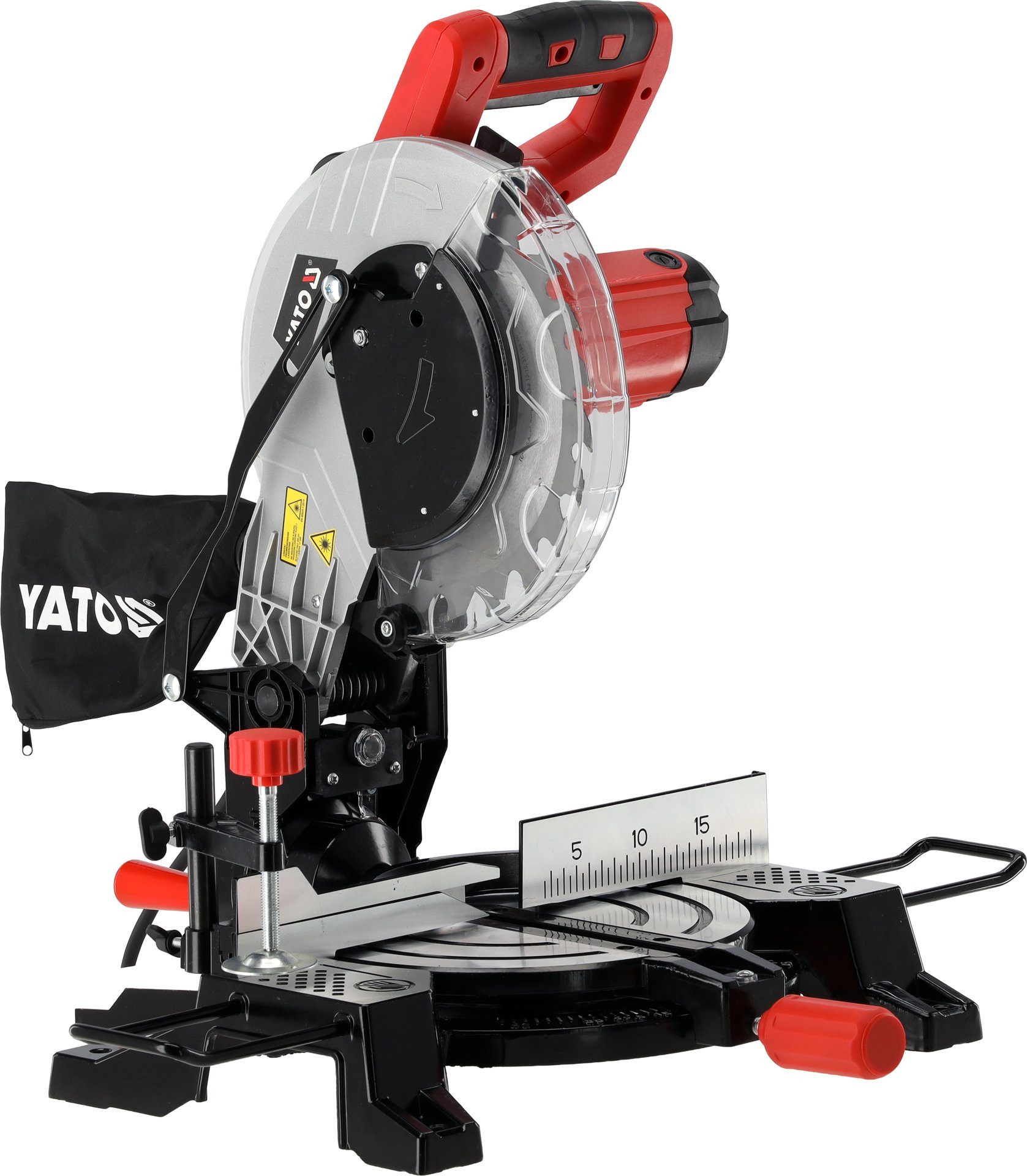 Yato Kapp- und Gehrungssäge Kompakte Kapp- und Gehrungssäge mit Laser 255 mm 1500 W, Kompakte Kapp- und Gehrungssäge mit Laser 255 mm 1500 W