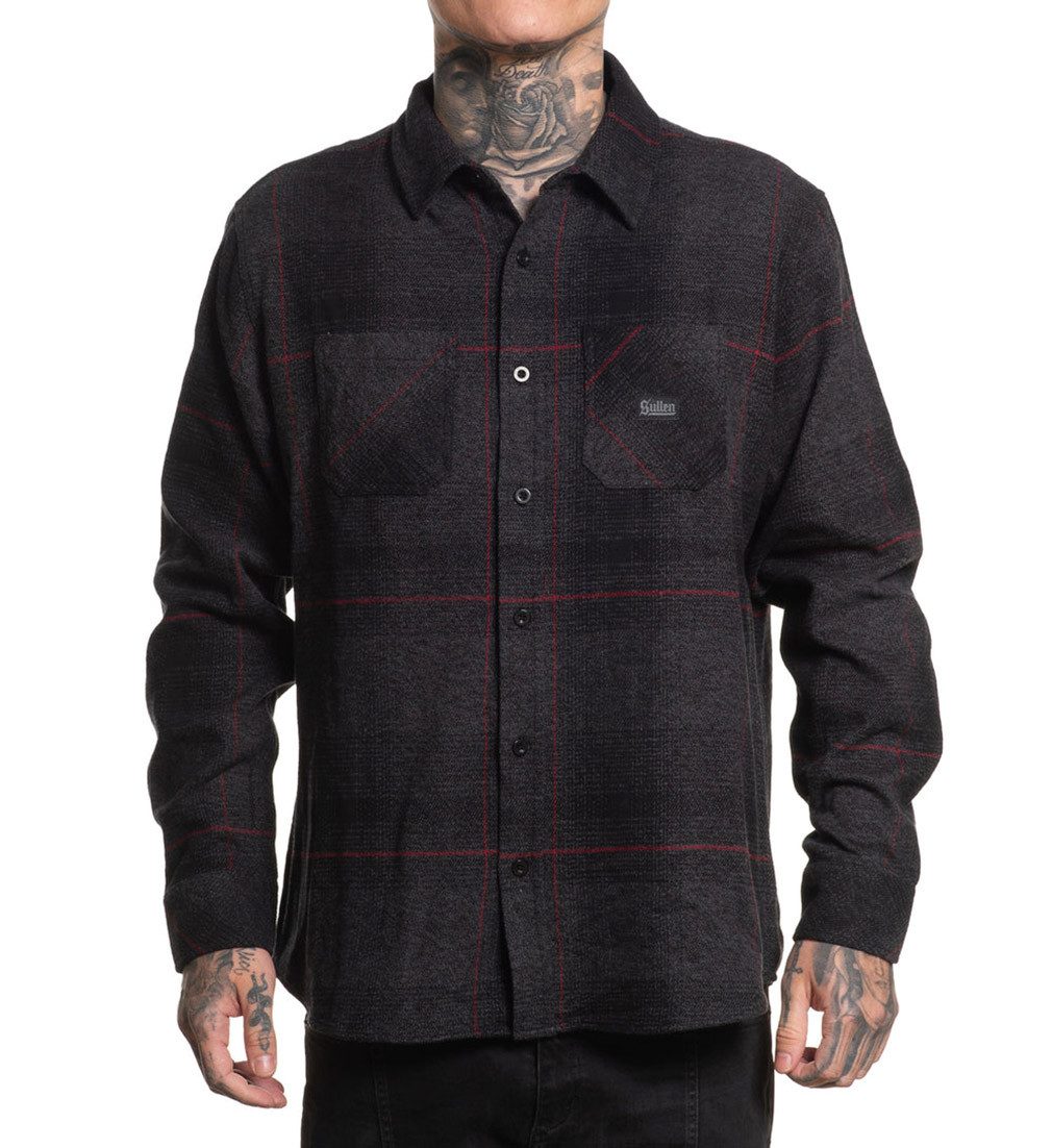 Sullen Clothing Langarmhemd Bombtrack Flannel Shirt Holzfällerhemd Kariert