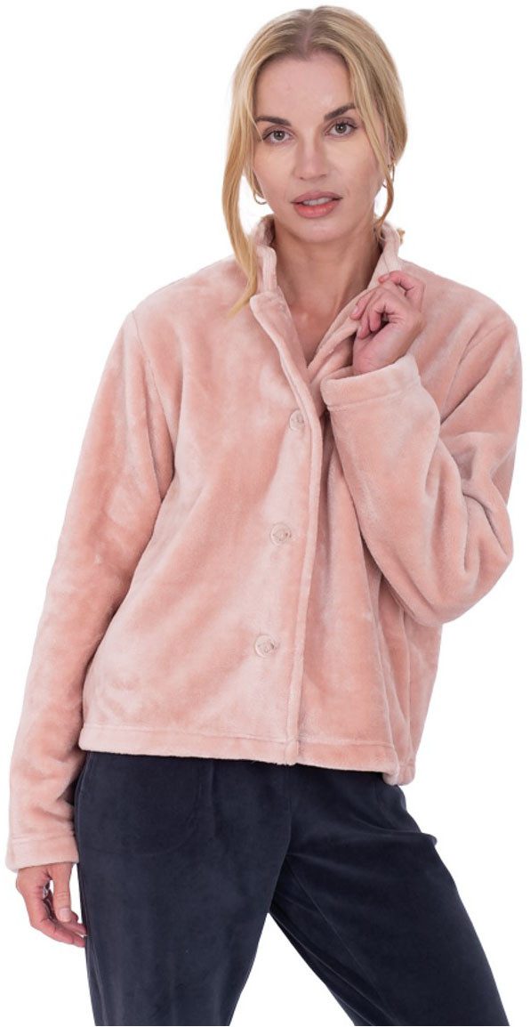 Wewo fashion Damenbademantel 6603, Kurzform, Wellsoft-Microfaser, Stehkrage günstig online kaufen