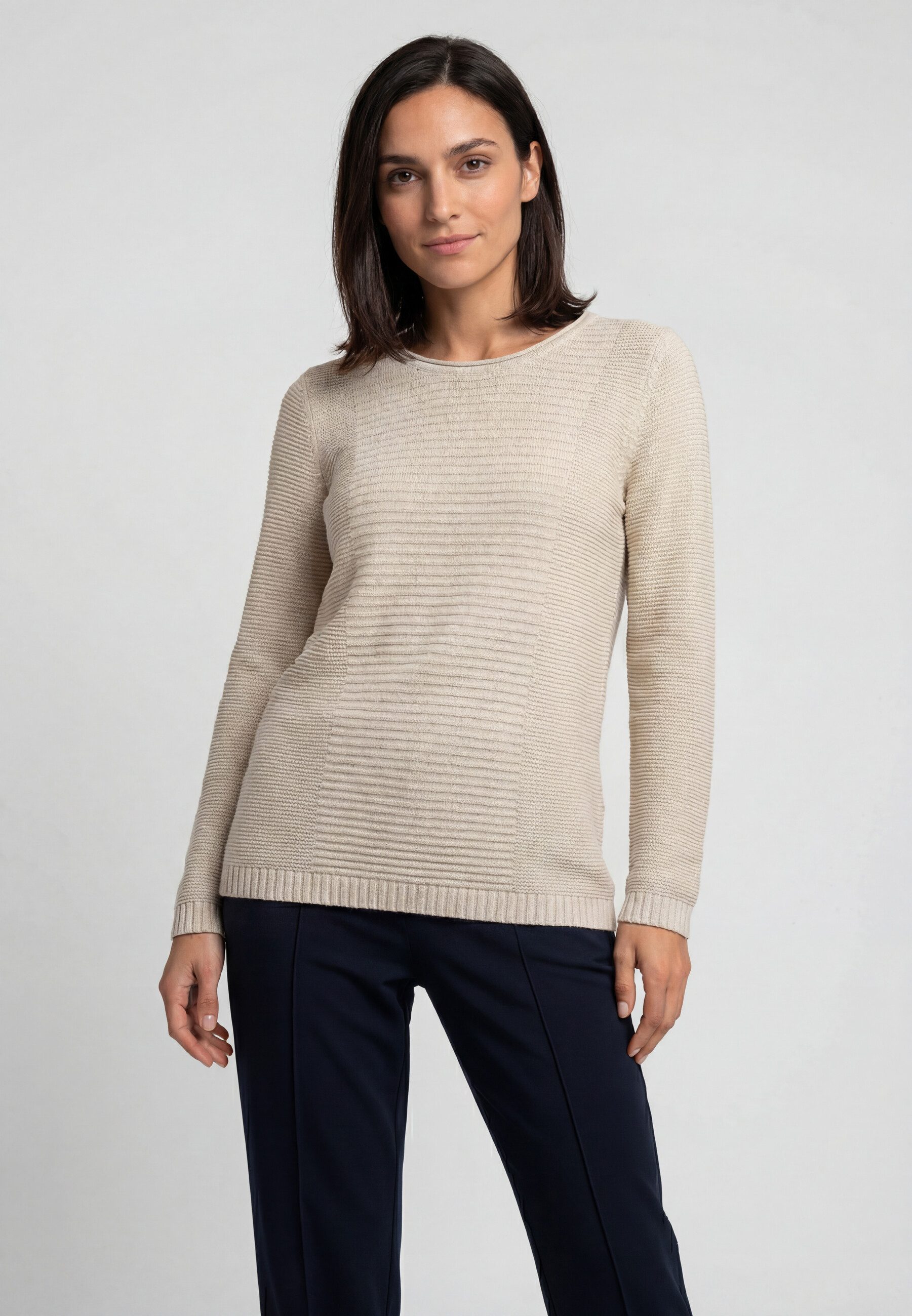 Olsen Strickpullover mit Strukturstrick