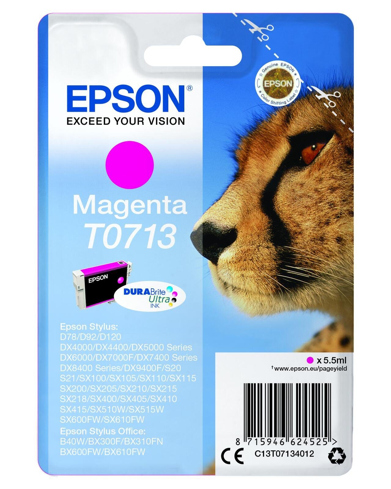 Epson Epson T0713 Gepard Druckerpatrone magenta Tintenpatrone