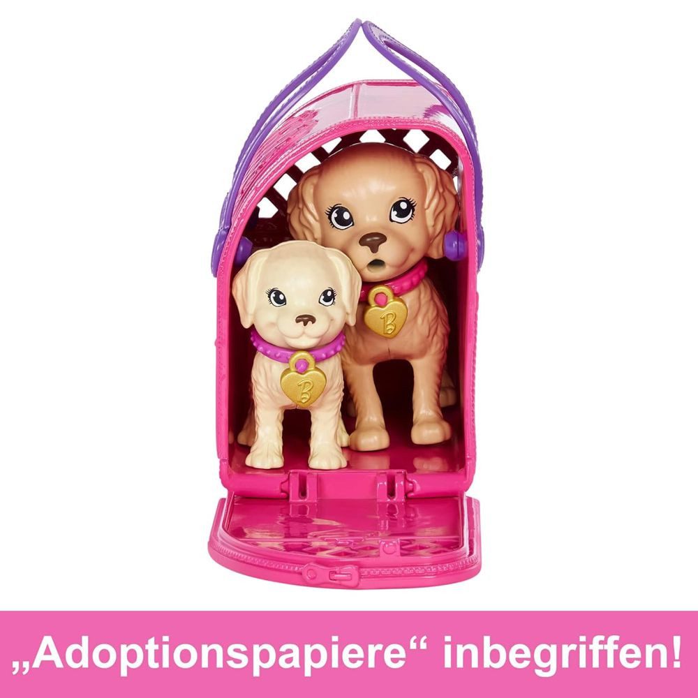 Barbie Anziehpuppe Barbie Welpenadoption Barbie Mattel Hunde Spiel-Set & Zubehör