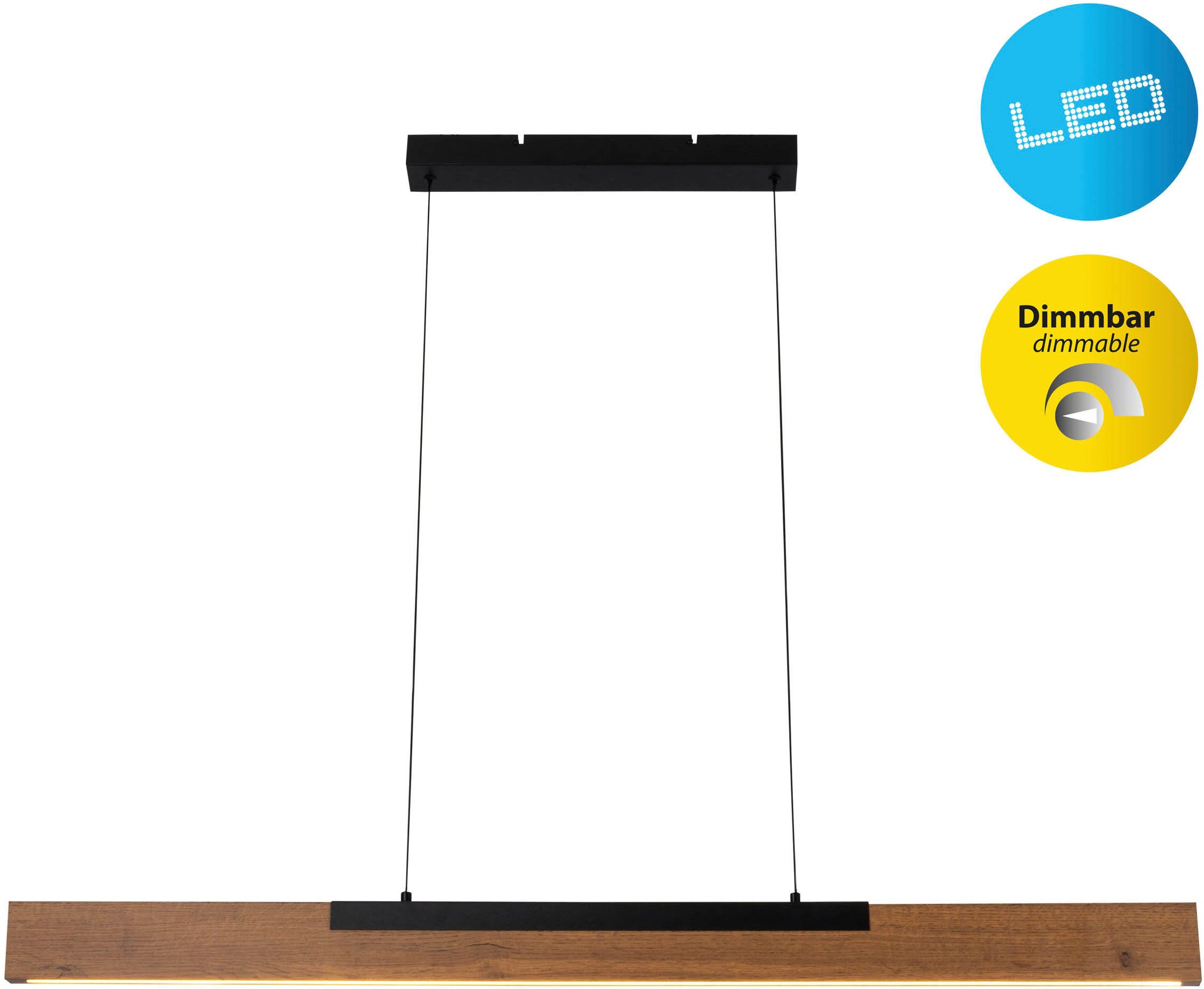 näve LED Pendelleuchte Wilma, Dimmfunktion, Memoryfunktion, LED wechselbar, günstig online kaufen