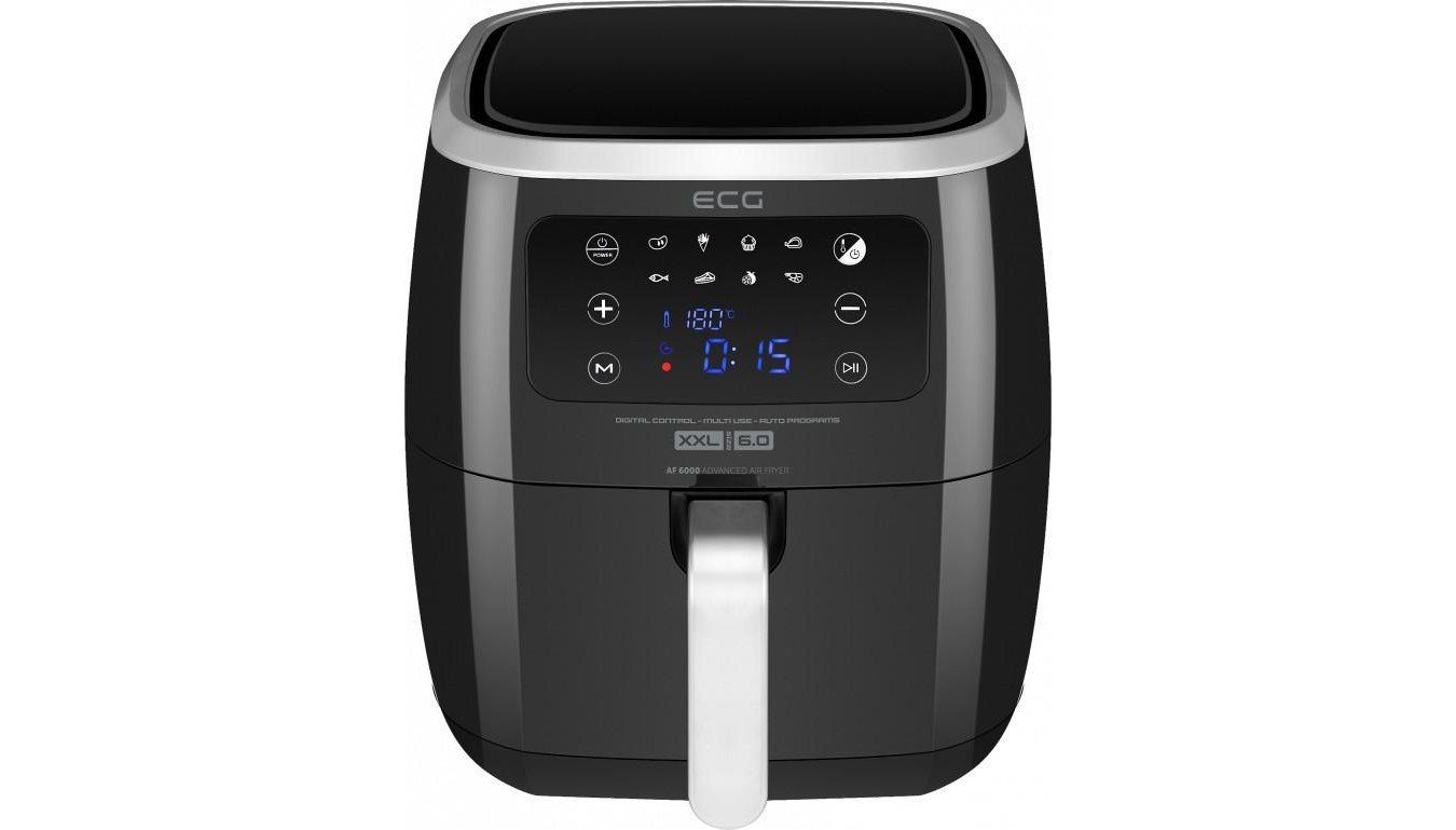 ECG Heißluftfritteuse, 1500 W, Hohe Kochleistung, Gesunder Lebensstil