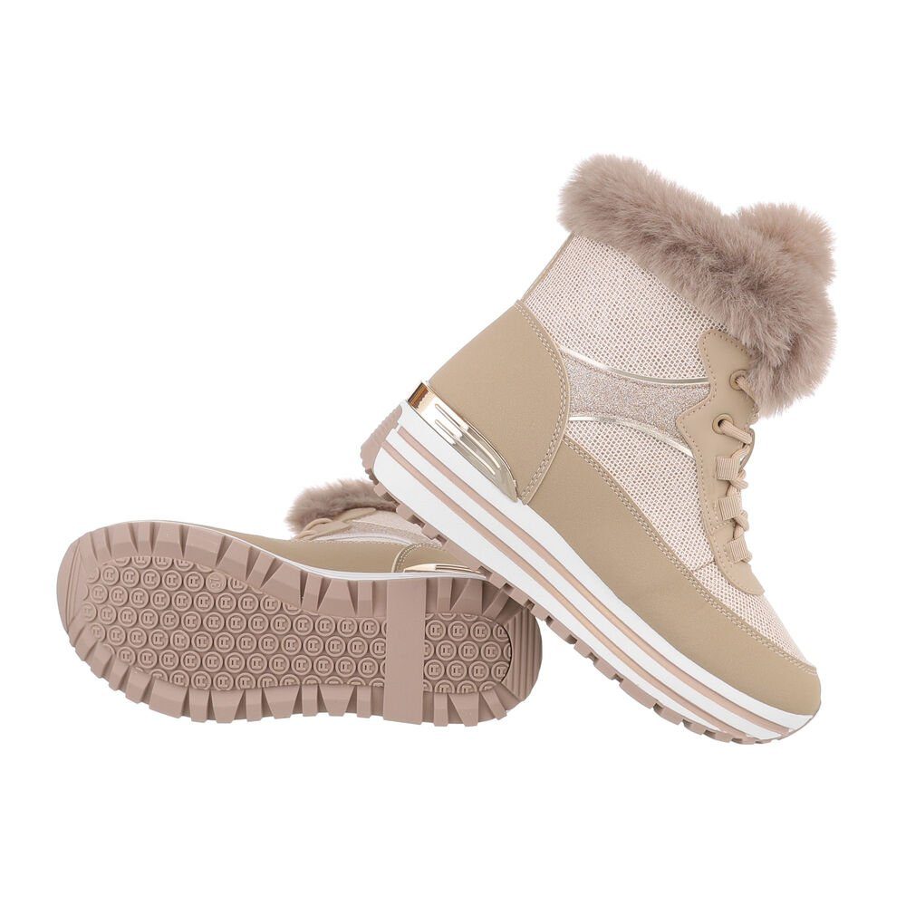 Ital-Design Damen High-Top Freizeit Sneakerboots Keilabsatz/Wedge günstig online kaufen