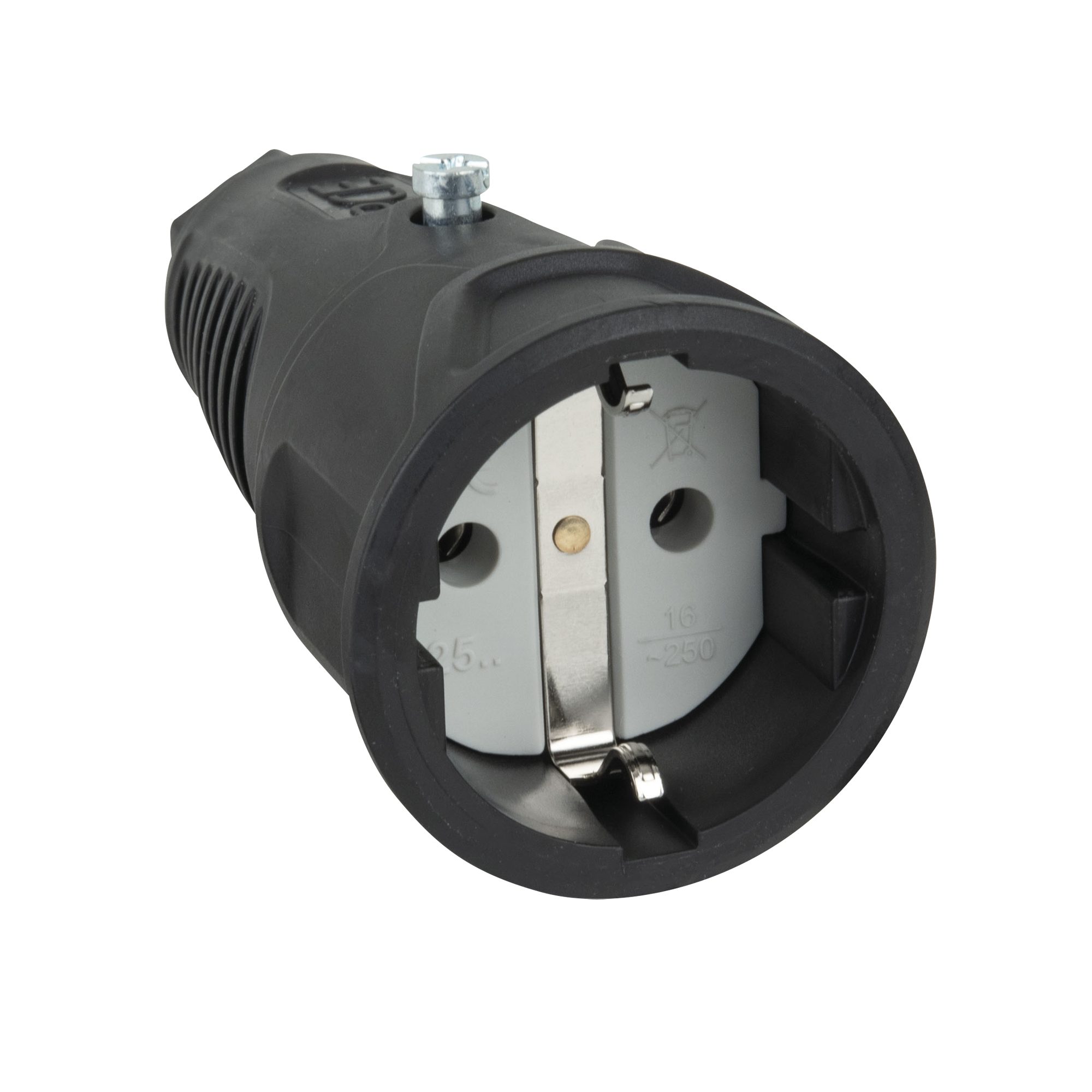 PCE Schuko-Stecker PCE Rubber Schuko Connector Female PCE - IP20