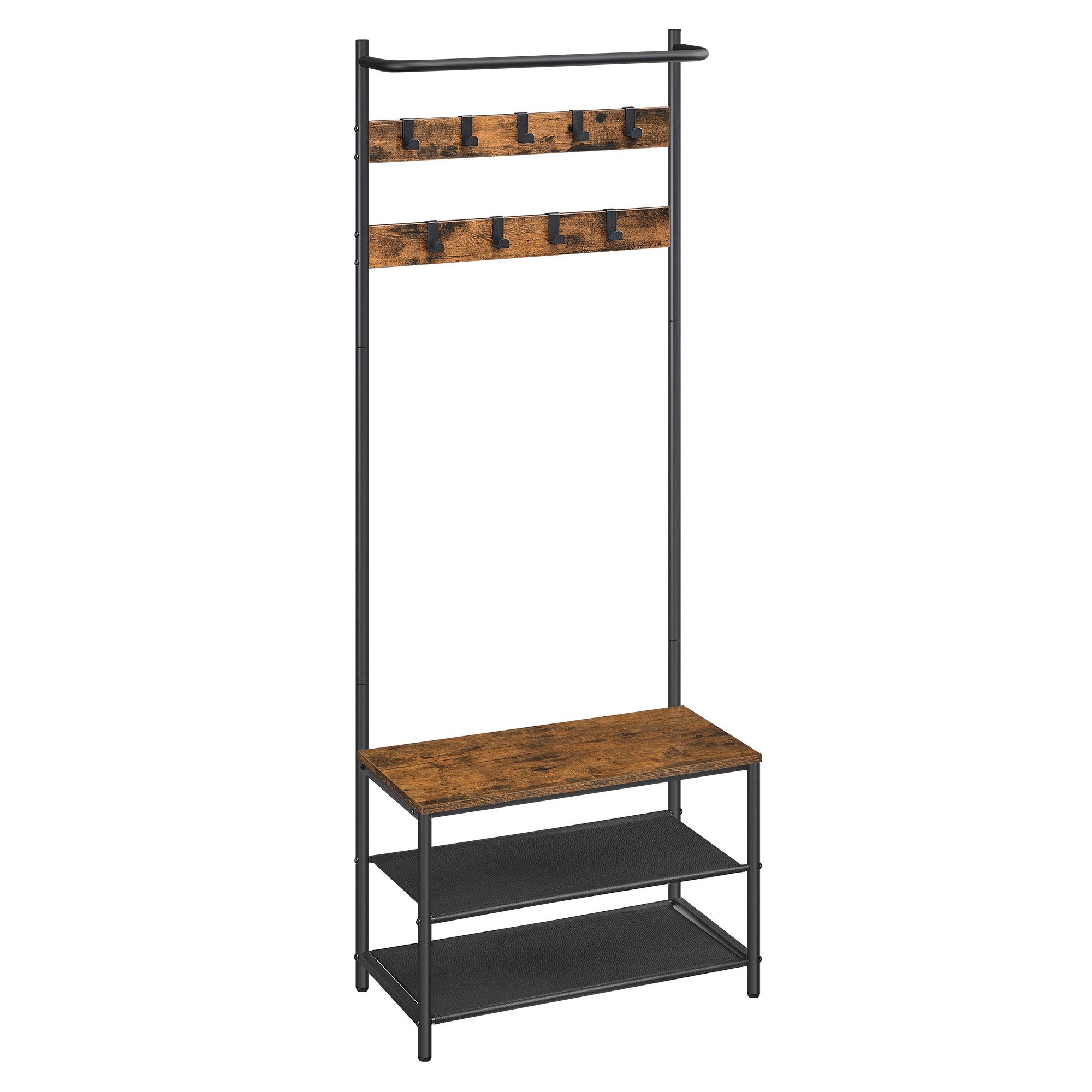 VASAGLE Garderobenständer Garderobe, Kleiderstange, Sitzbank günstig online kaufen