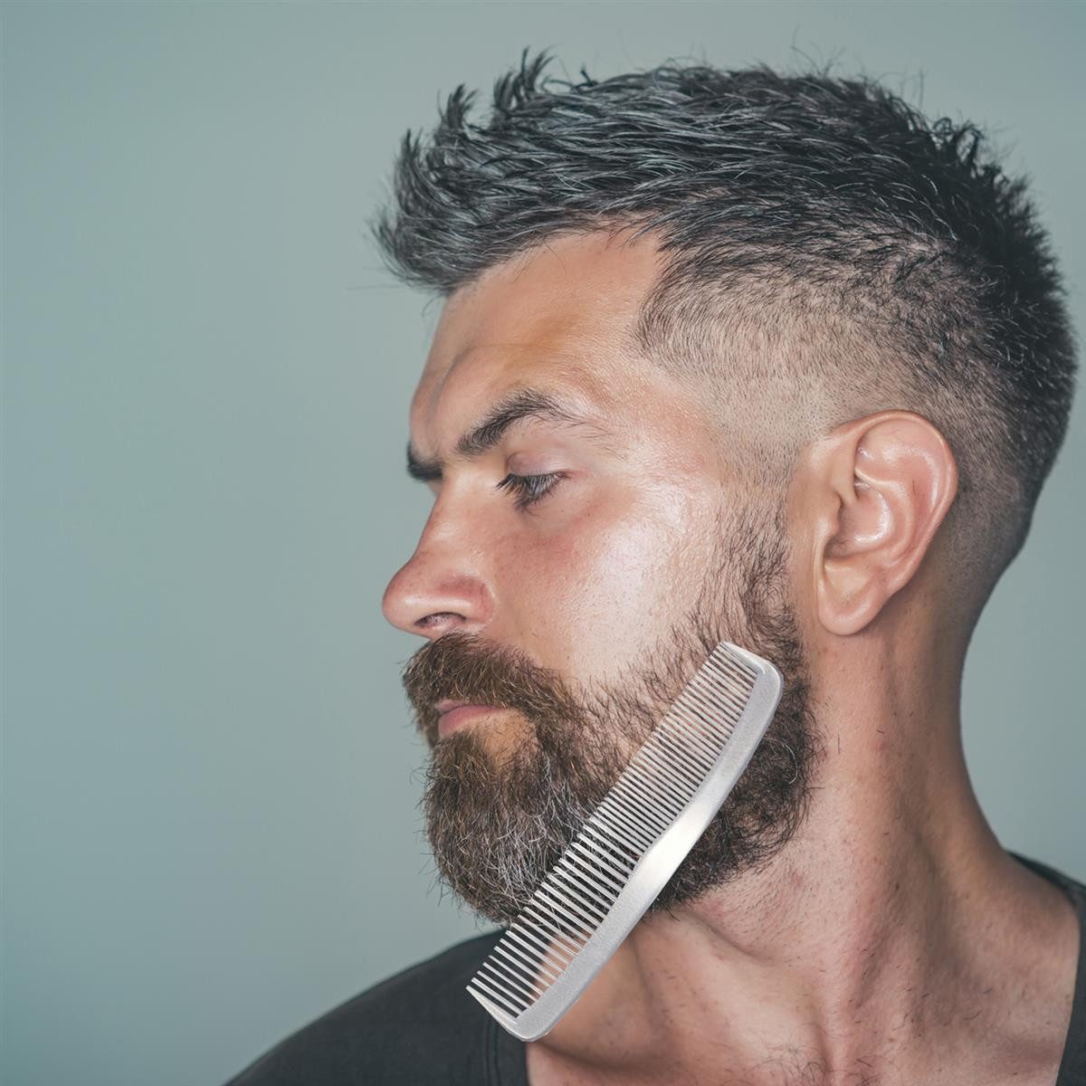 varivendo Haarkamm Kamm 12 cm, transparent 10 Stück, (Stück, 10 tlg., Kamm), Haarkamm Friseurkamm Bartkamm Taschenkamm