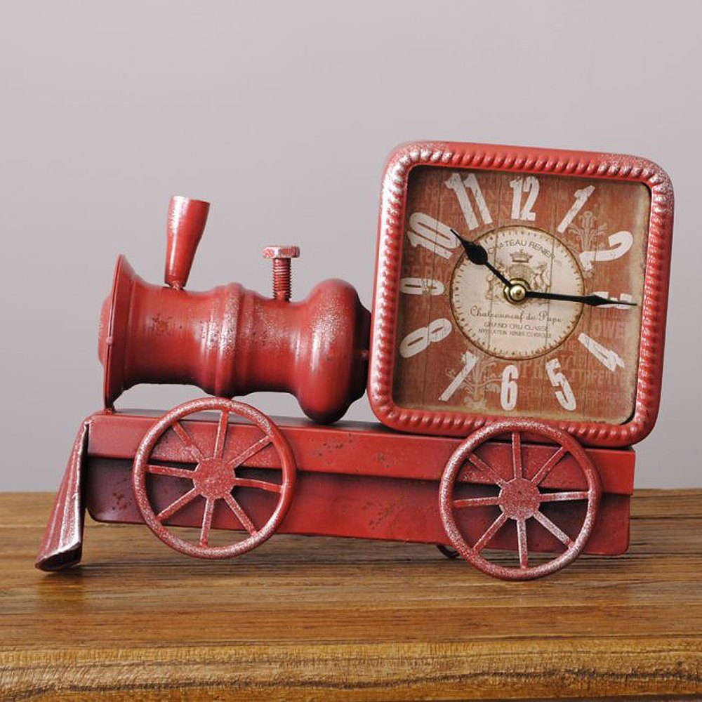 Tischuhr Vintage Tischuhr LOCO aus Metall im Retro-Design