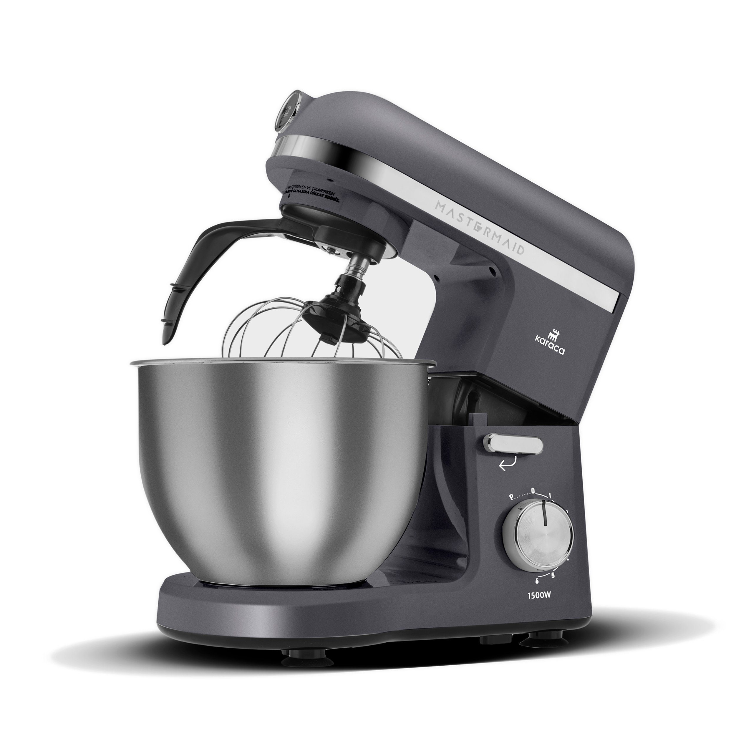Karaca Küchenmaschine, Mastermaid Chef Pro 5L Küchenmaschine Mixer 1500W, Weiche Creme