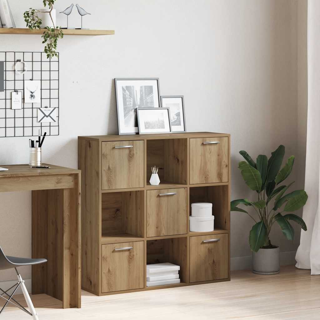vidaXL Bücherregal Bücherregal Artisan-Eiche 90x28x90 cm günstig online kaufen