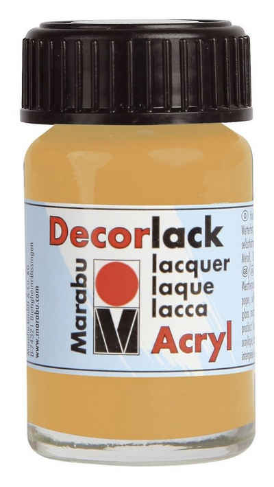 Marabu Formularblock Marabu Acryllack "Decorlack", metallic-gold, 15 ml, im Glas