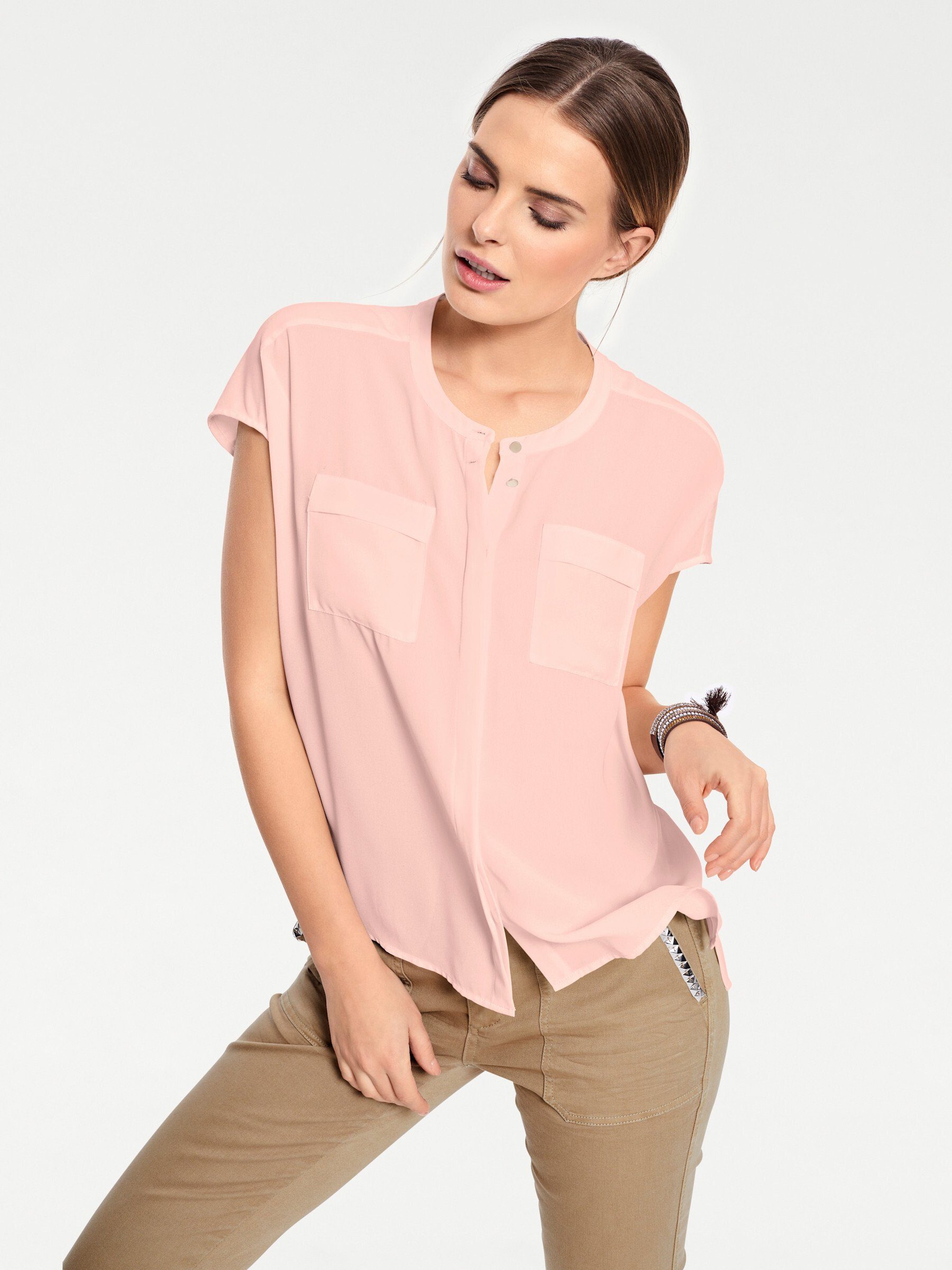 heine Klassische Bluse rosé